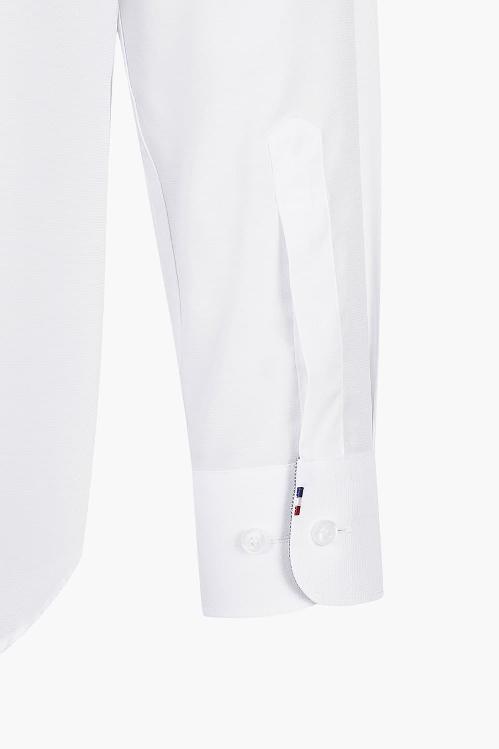 텐셀 배색 트리콜로르바 자수 109 비즈니스 셔츠 화이트 SE5SM11LS109SWH