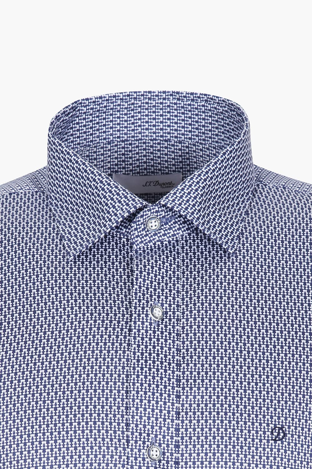 미니 베어 모티브 프린트 251 컴포터블 셔츠 네이비 SE5SM21LS253SNY