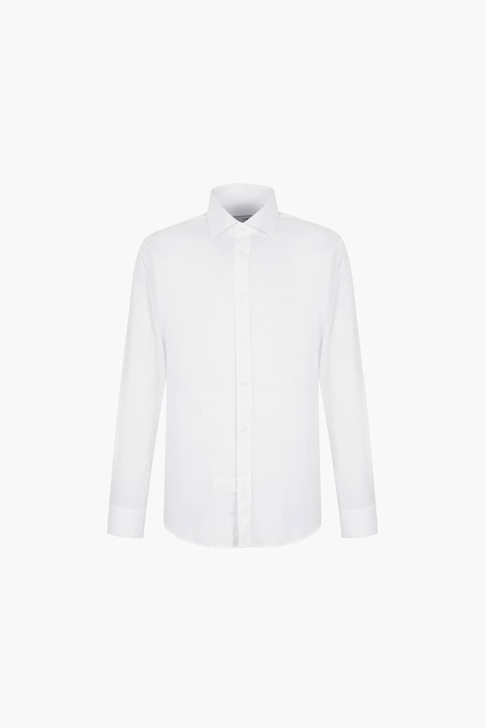 스트레치 트리콜로르 자수 311 컴포터블 셔츠 화이트 SE5SM21LS311SWH