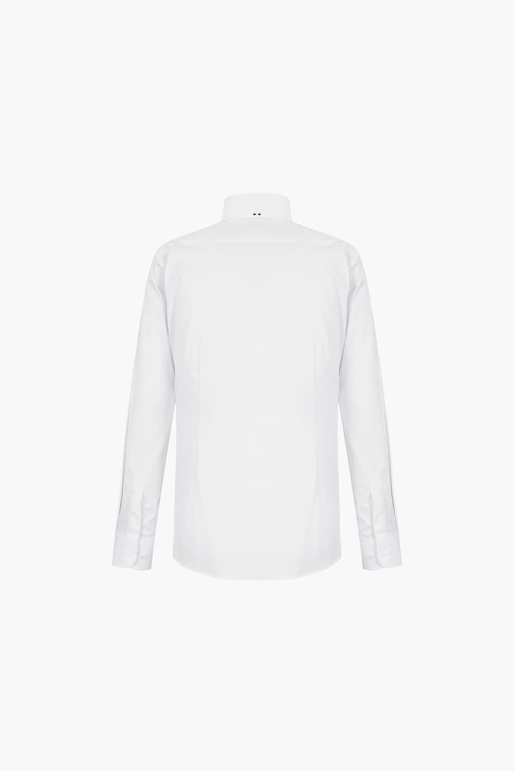 스트레치 트리콜로르 자수 311 컴포터블 셔츠 화이트 SE5SM21LS311SWH