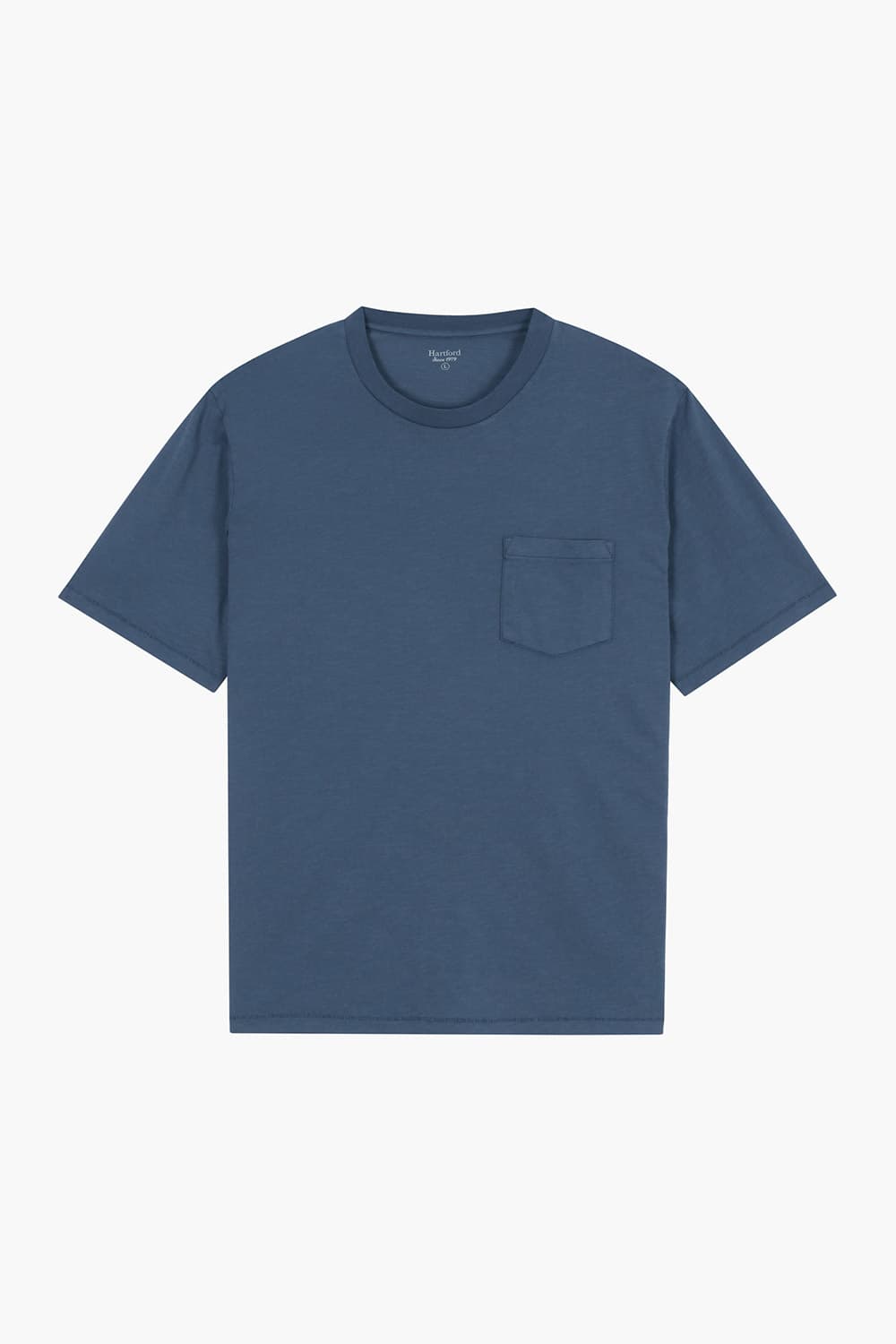 코튼 포켓 크루넥 반소매 티셔츠 BD7130305