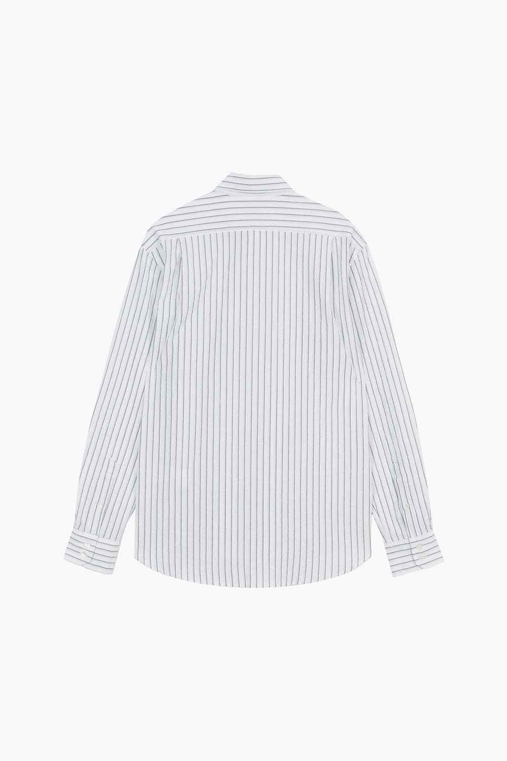 PAUL 코튼 스트라이프 포켓 셔츠 BD1101101