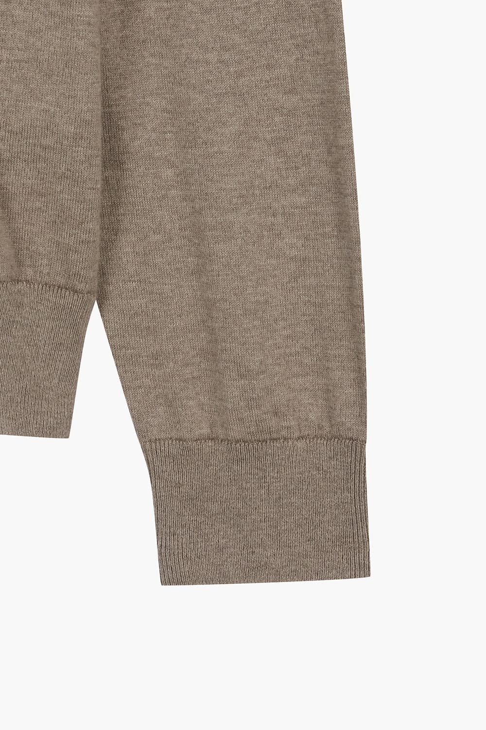 캐시믹스 하프집업 니트 라이트 브라운 QE5SMHTKN104Q80