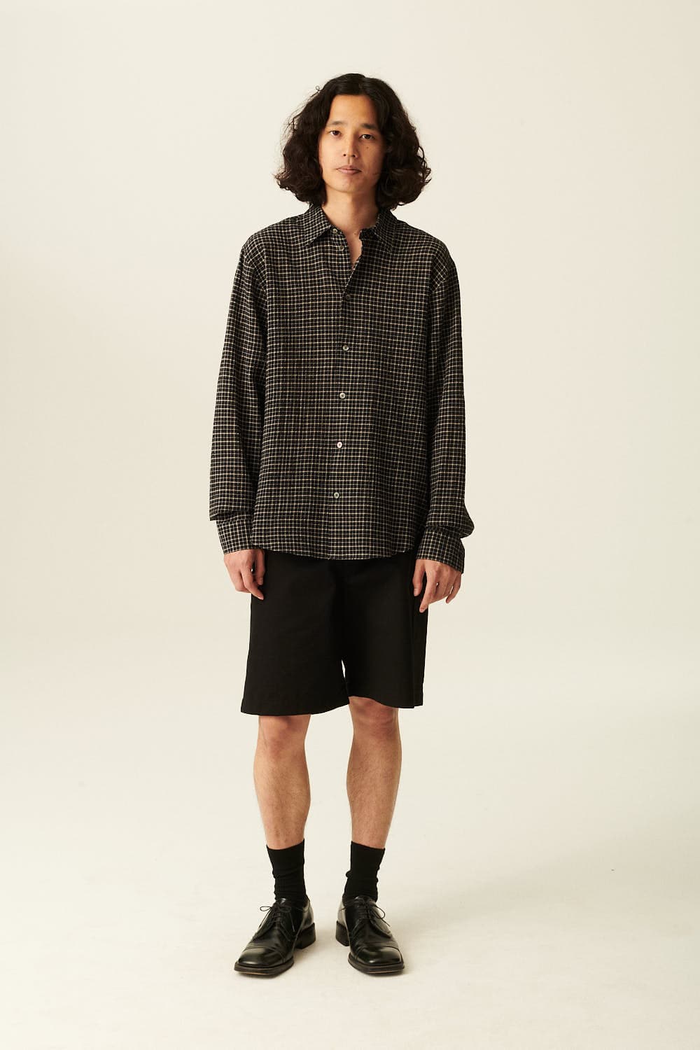 PEDRO 코튼 드로우스트링 밴딩 쇼츠 242 150 0076BLK