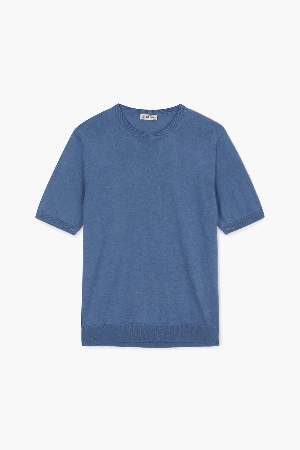 MC 실크 혼방 크루넥 반소매 니트 BPS132P555204