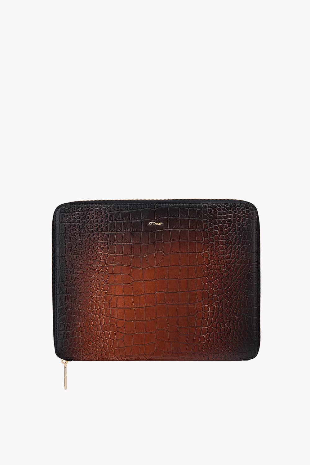 24 르글랑 아뜰리에 크로코패턴 컨퍼런스 패드 클러치 하바나 CG190474Z