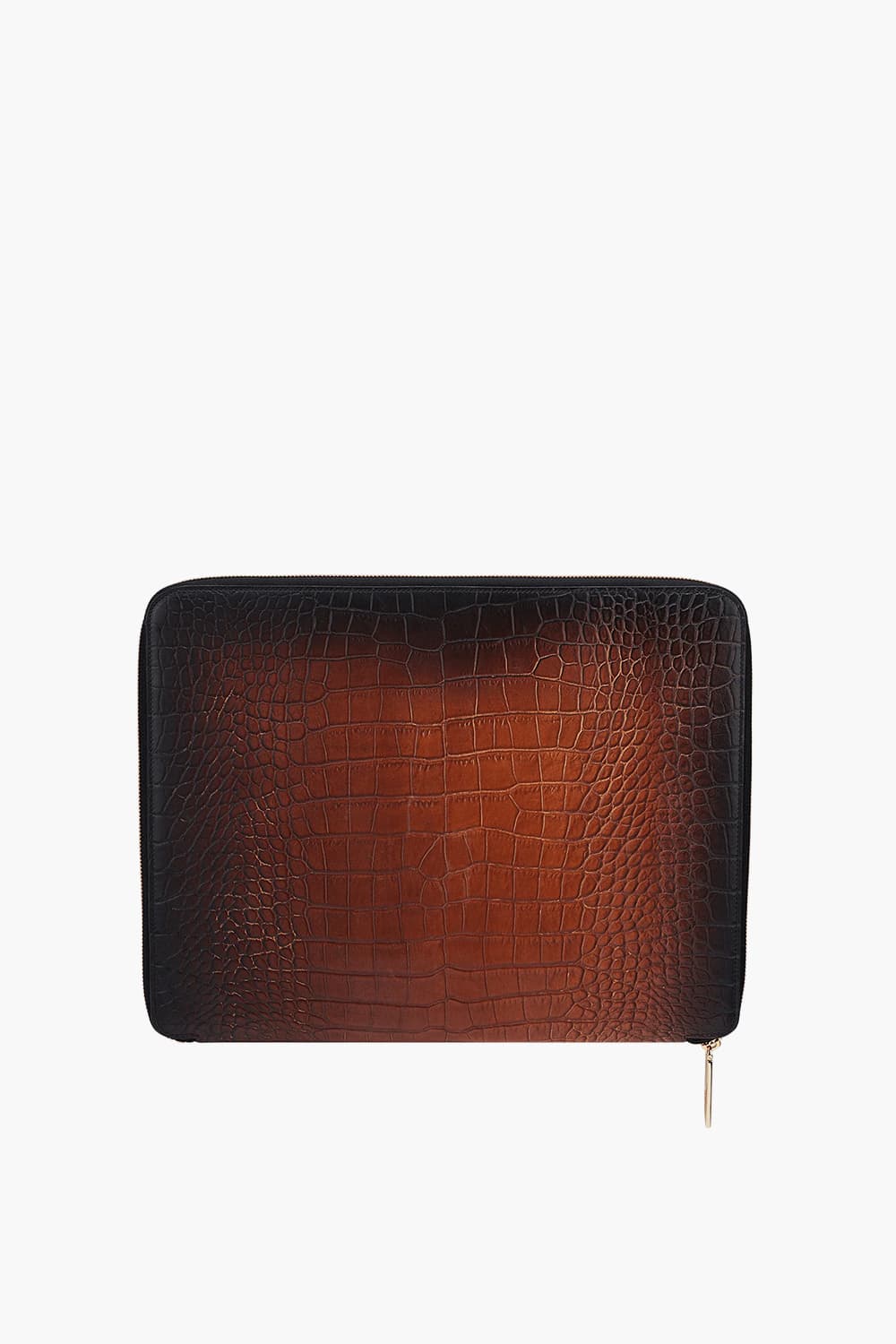 24 르글랑 아뜰리에 크로코패턴 컨퍼런스 패드 클러치 하바나 CG190474Z