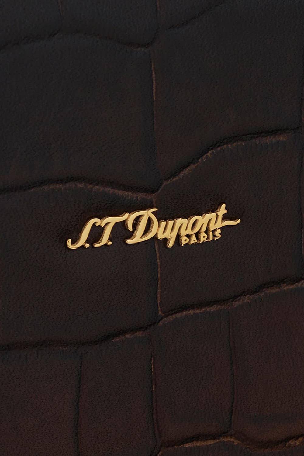 24 르글랑 아뜰리에 크로코패턴 컨퍼런스 패드 클러치 하바나 CG190474Z