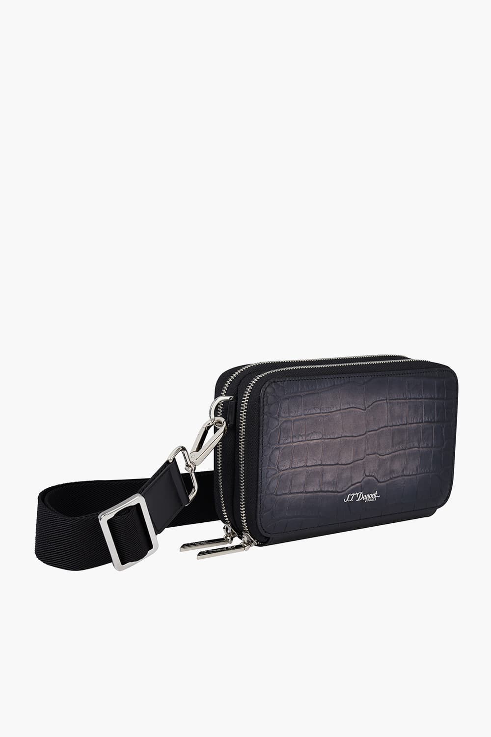 24 르글랑 아뜰리에 크로코패턴 시가 스몰 크로스바디백 블랙 CG141052Z