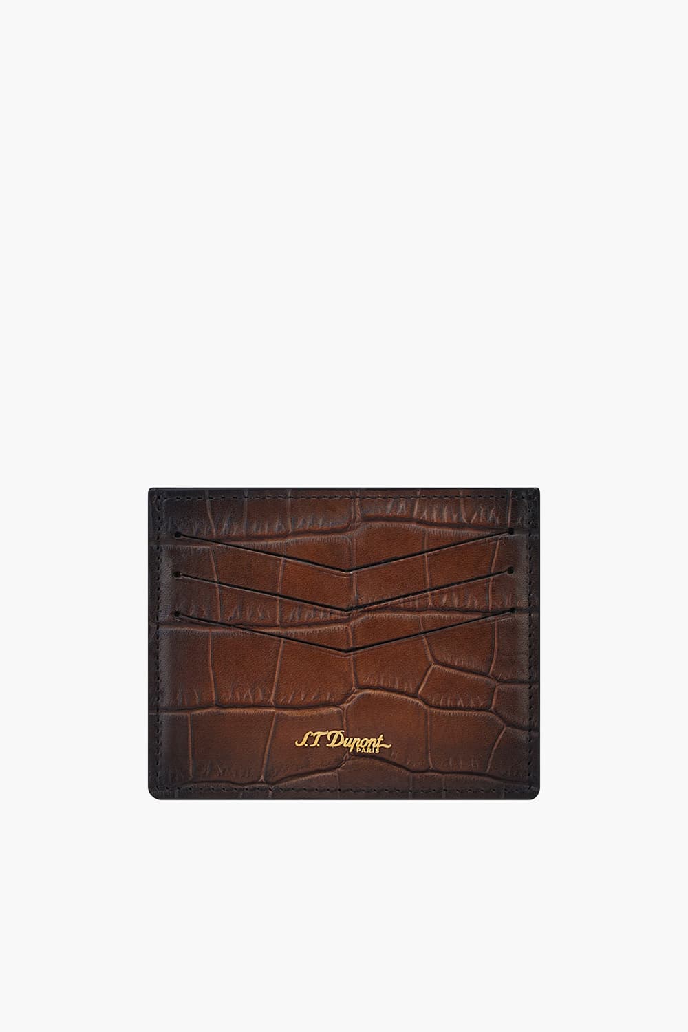 24 르글랑 아뜰리에 크로코패턴 카드홀더 하바나 CI190476Z