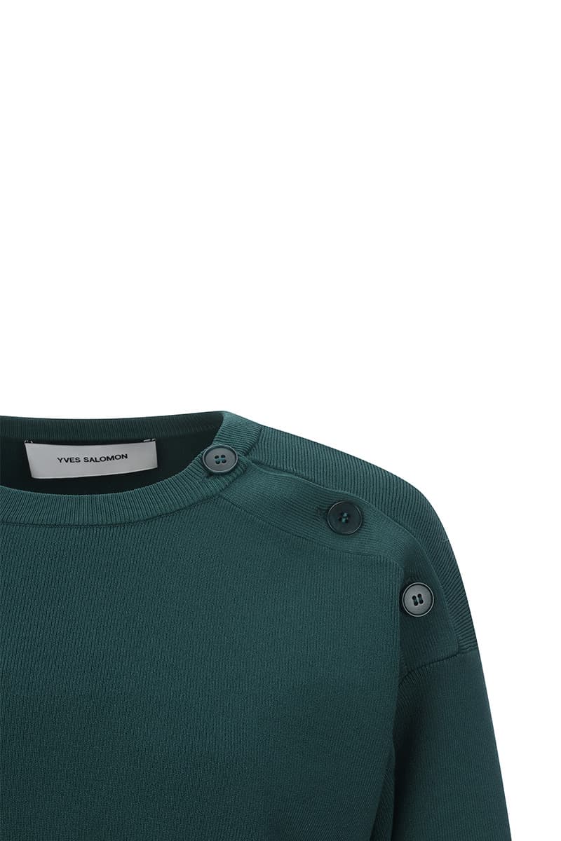 숄더버튼 크롭 니트 CE3SFYSTP029C77