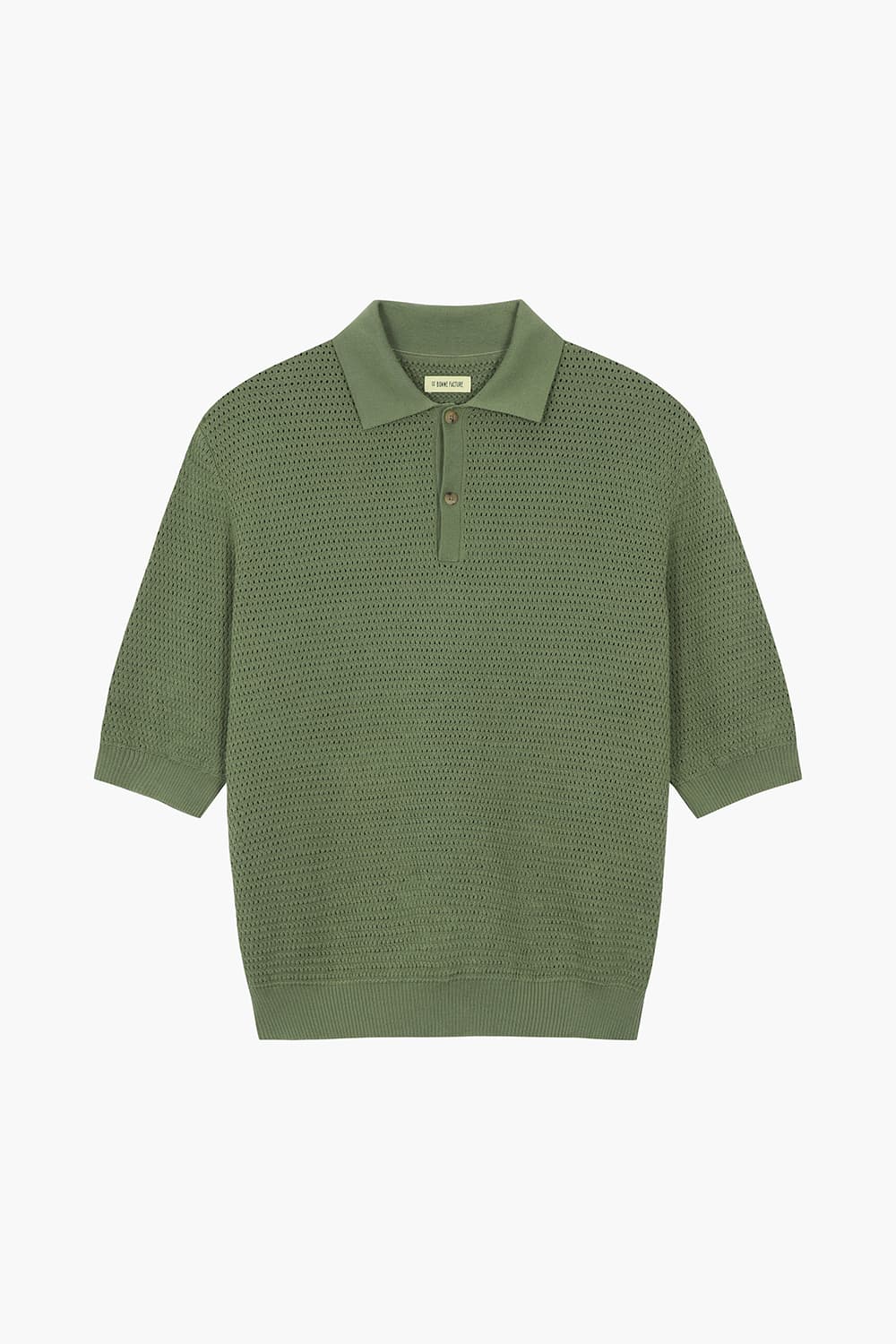HONEYCOMB 코튼 폴로 반소매 니트 MA40OCY