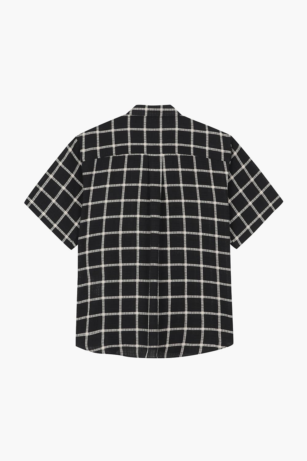 SILVIO 코튼 윈도 체크 반소매 셔츠 25-2 3820223BWC