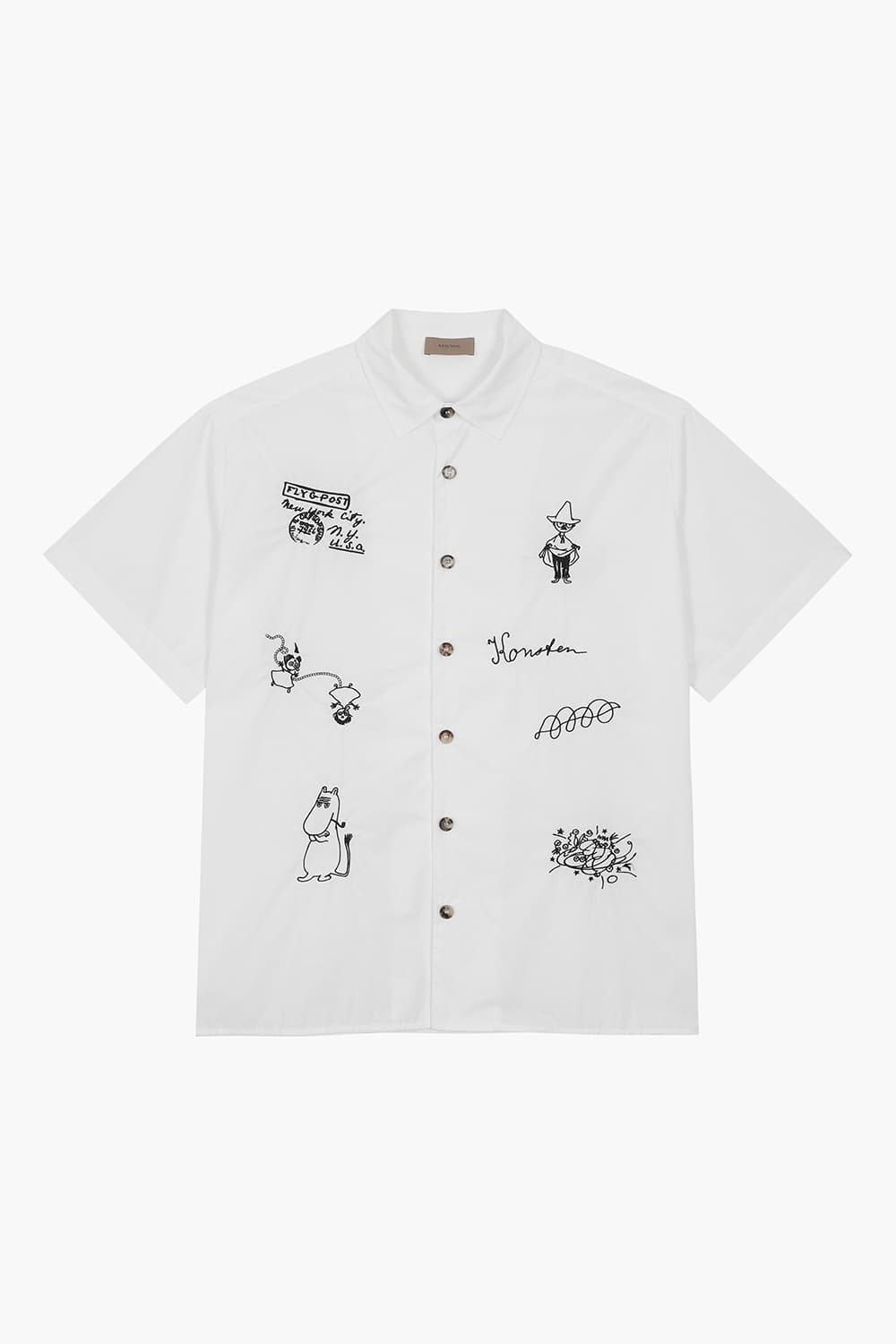SALVIO 코튼 무민 일러스트 반소매 셔츠 25-2 3710252IBE