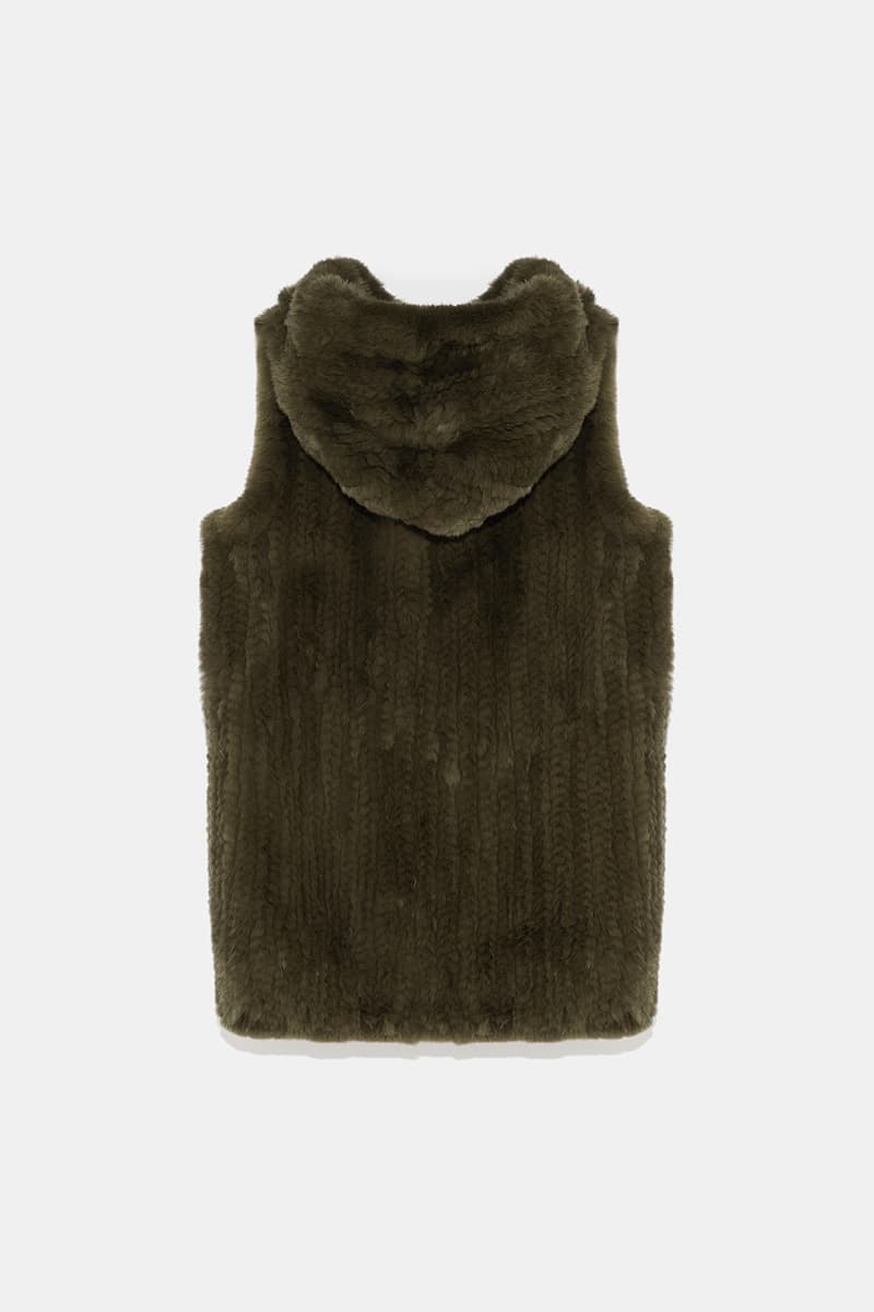 토끼털 퍼 조끼 CE4WFFUVE011C56