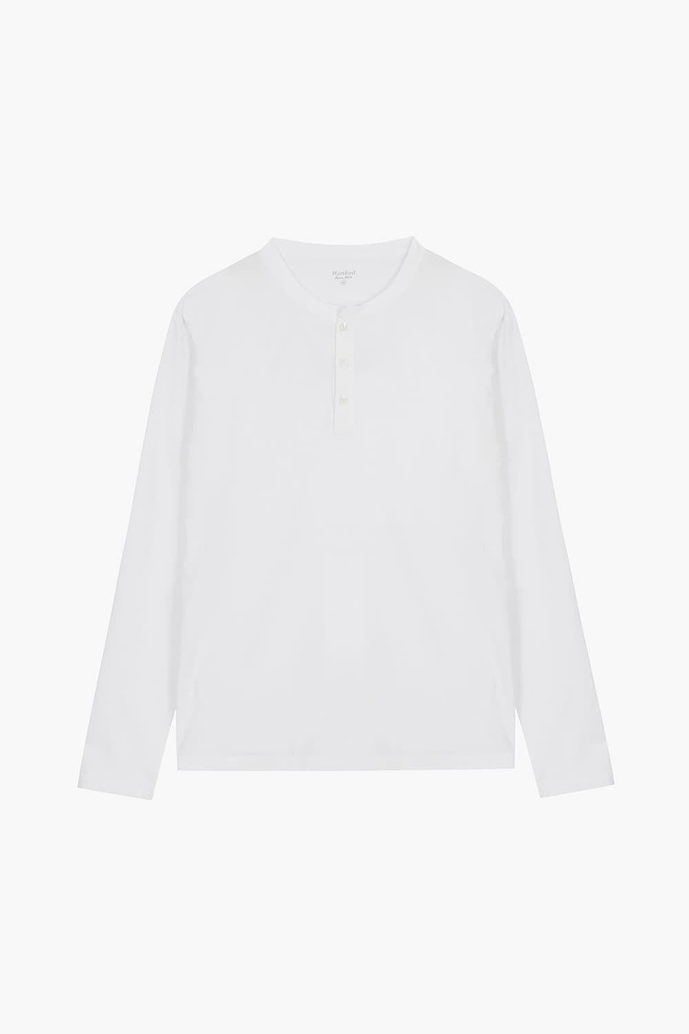 코튼 헨리넥 긴소매 티셔츠 BD7330301