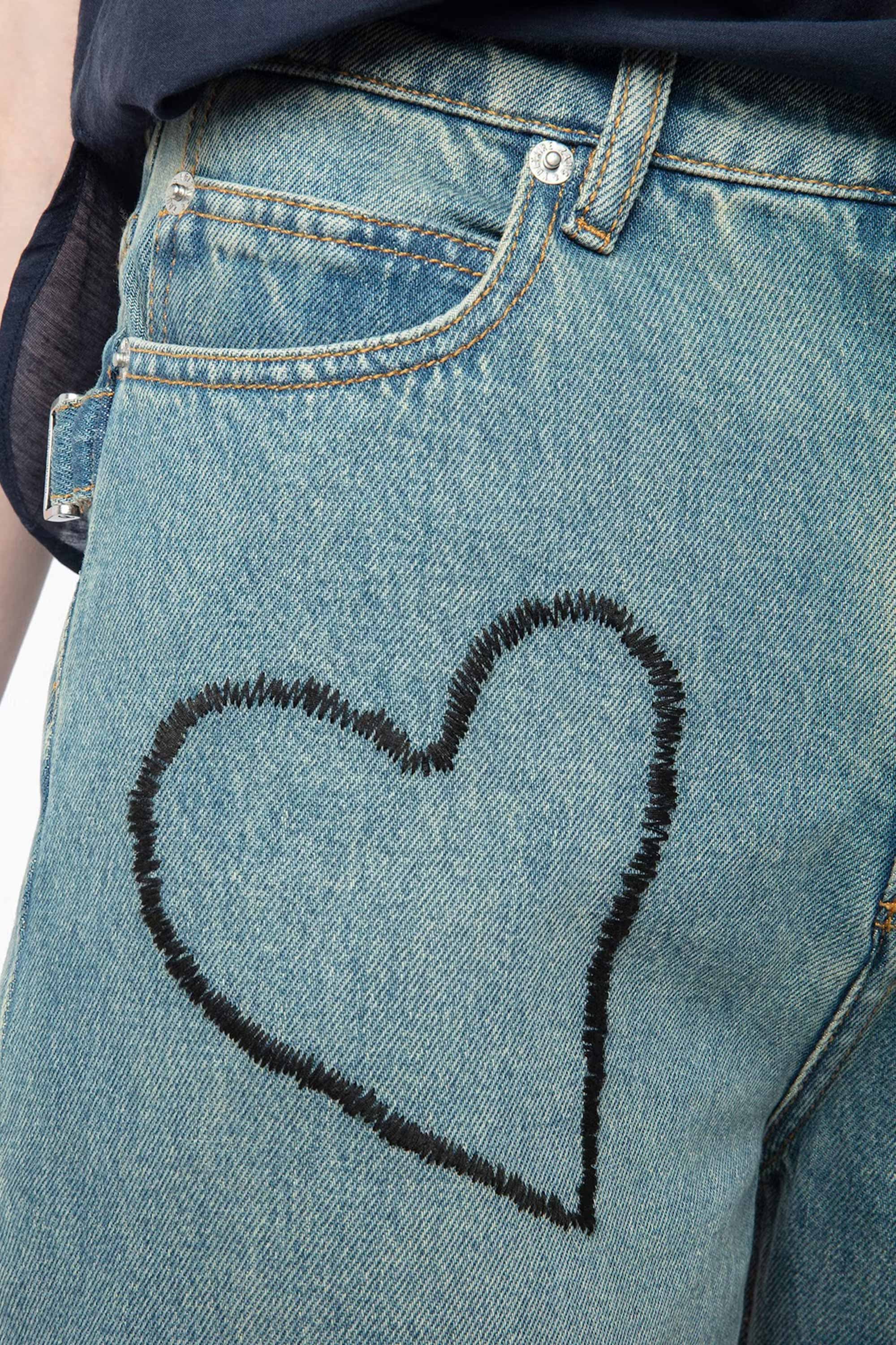 Elio Heart Denim Pants