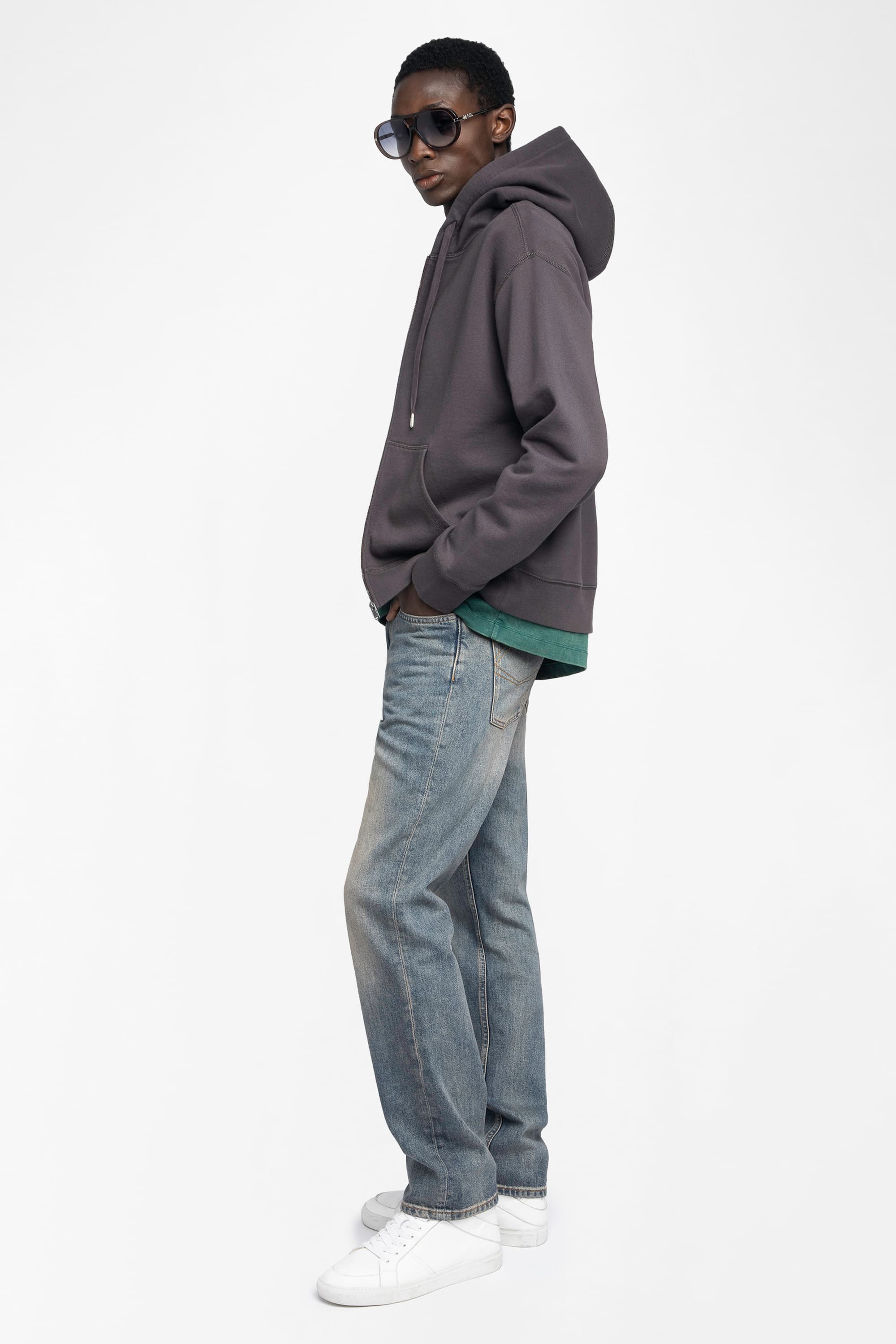 Sacha Skull Zip-Up Cardigan