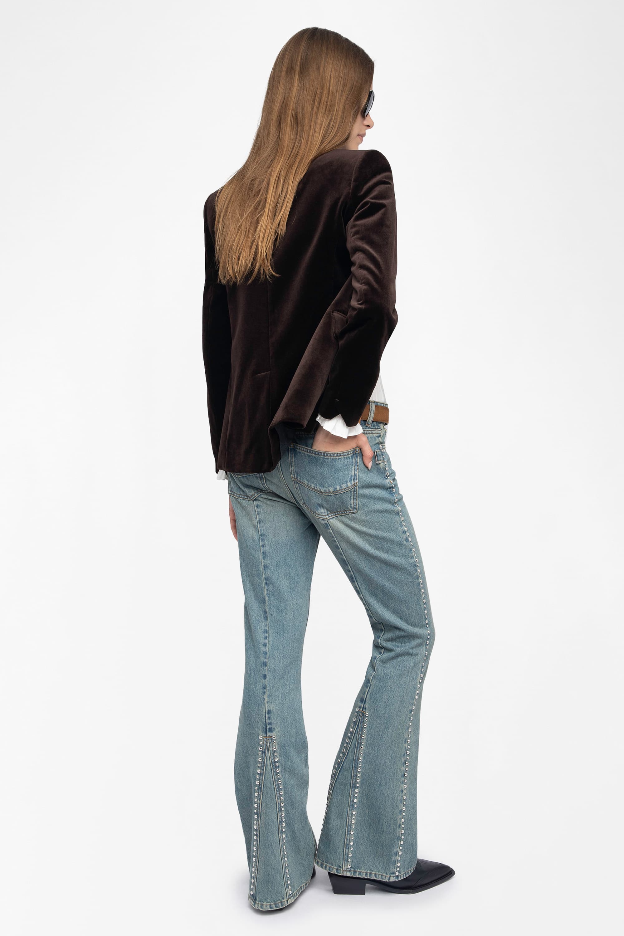 Eclip Studs Denim Pants