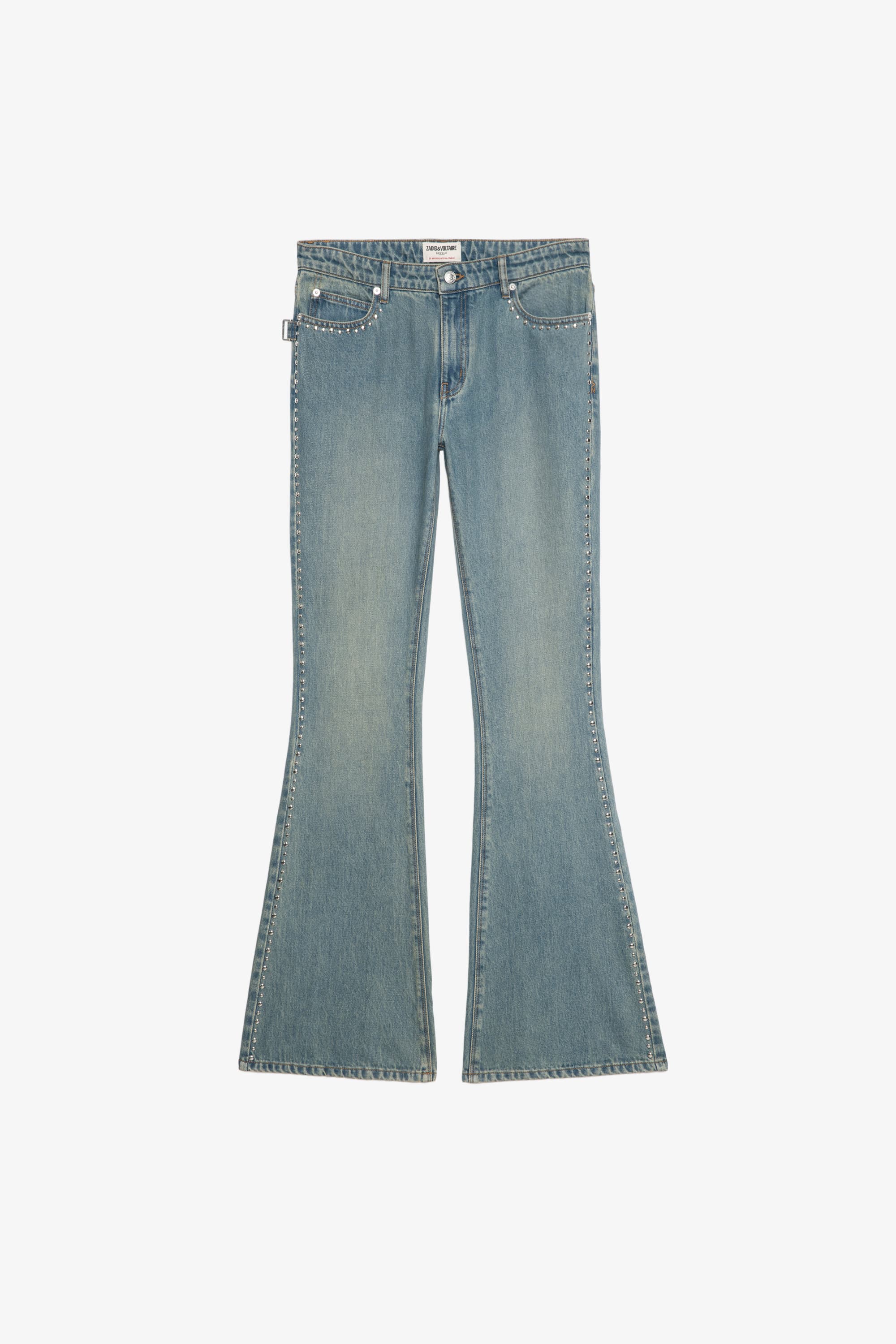 Eclip Studs Denim Pants