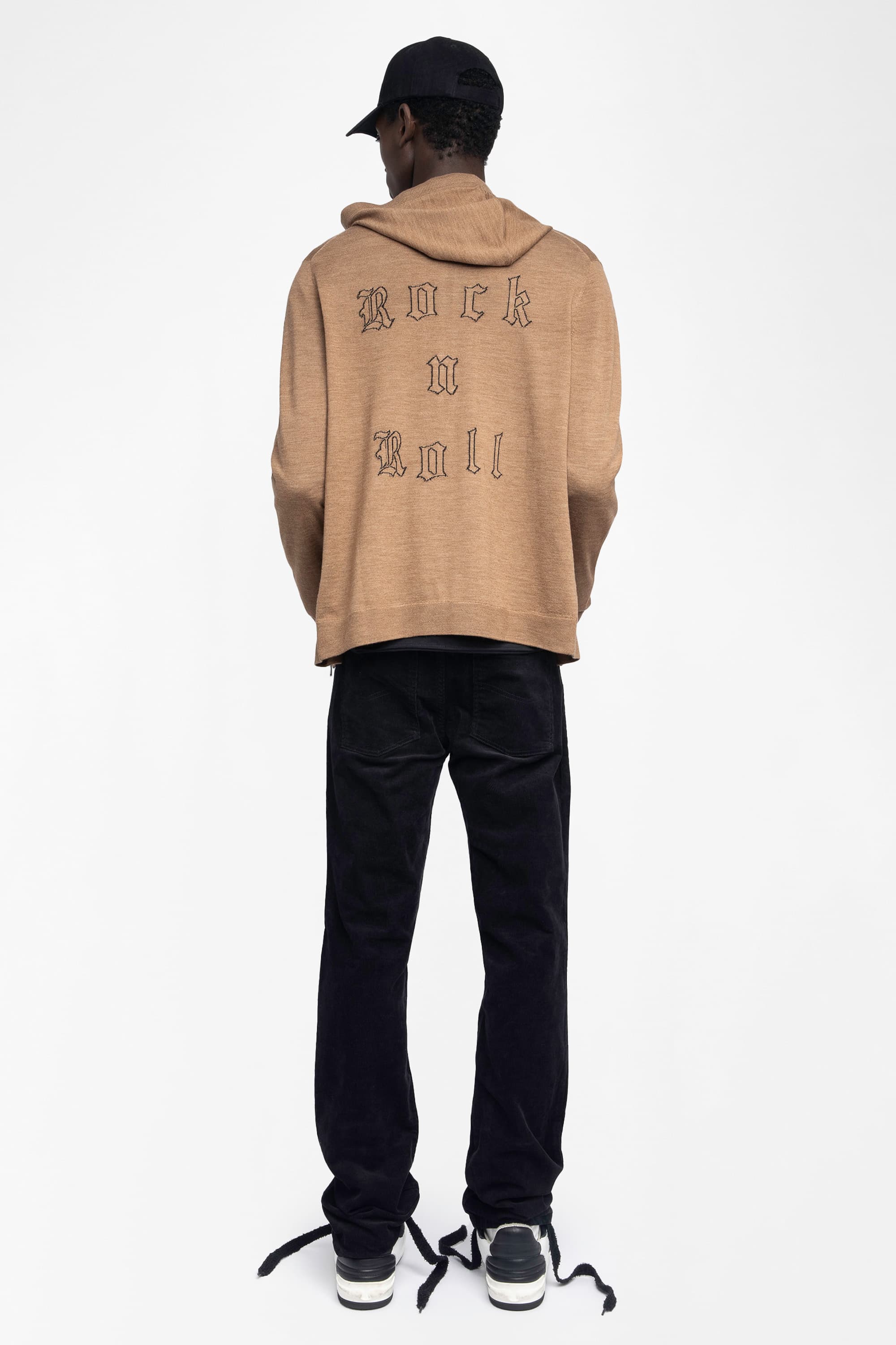 Clash Wool Zip-Up Cardigan