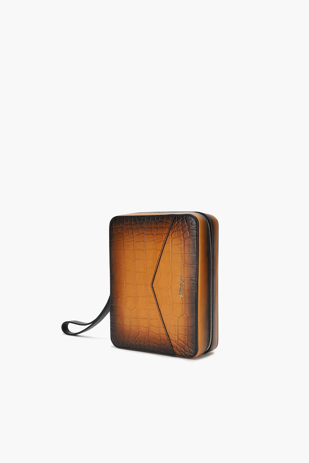 르글랑 아뜰리에 크로코패턴 시가 파우치 하바나 CD141154Z