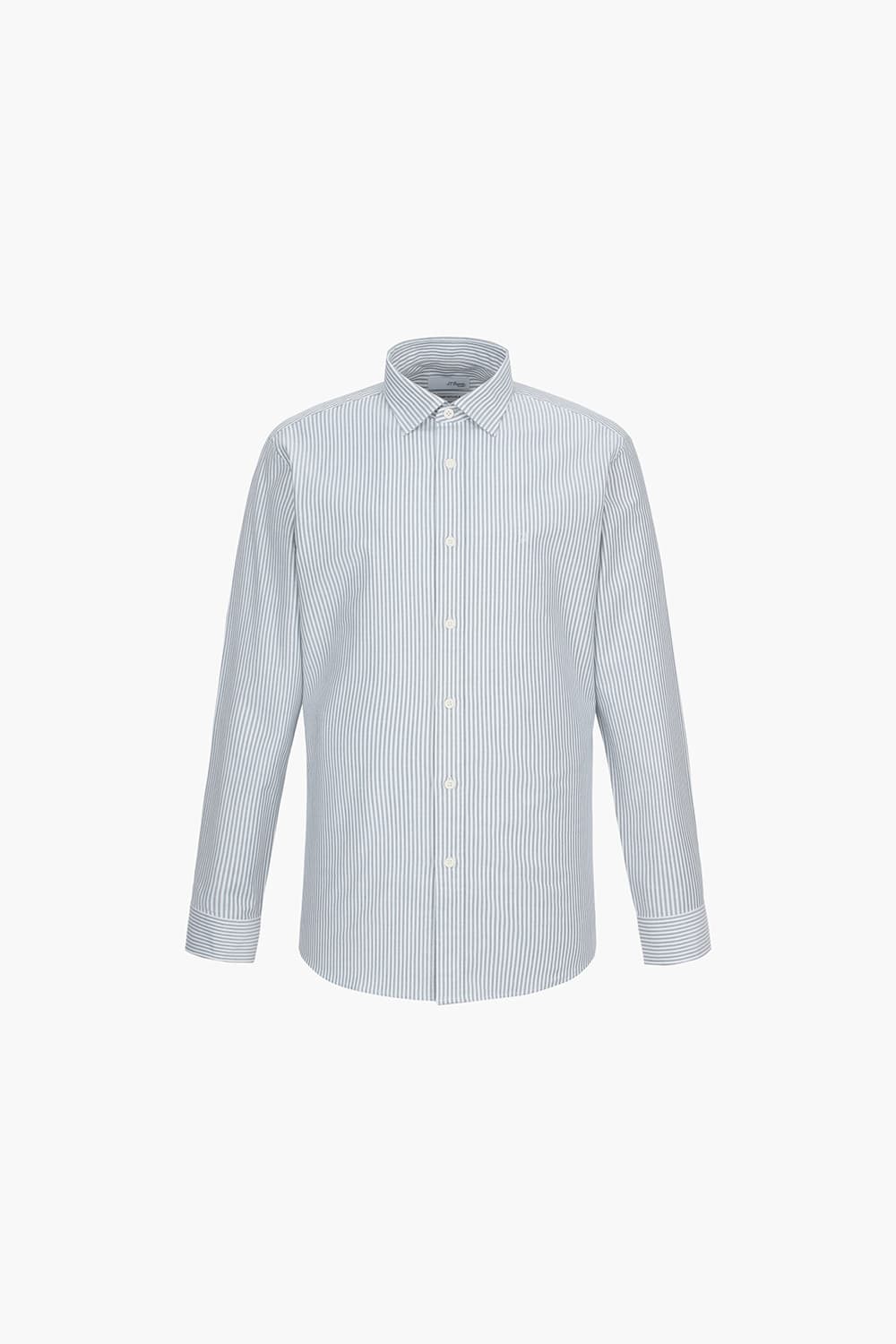 옥스포드 스트라이프 954 컴포터블(뉴 캐주얼 핏) 셔츠 그린 SE4FM22LS954SGE