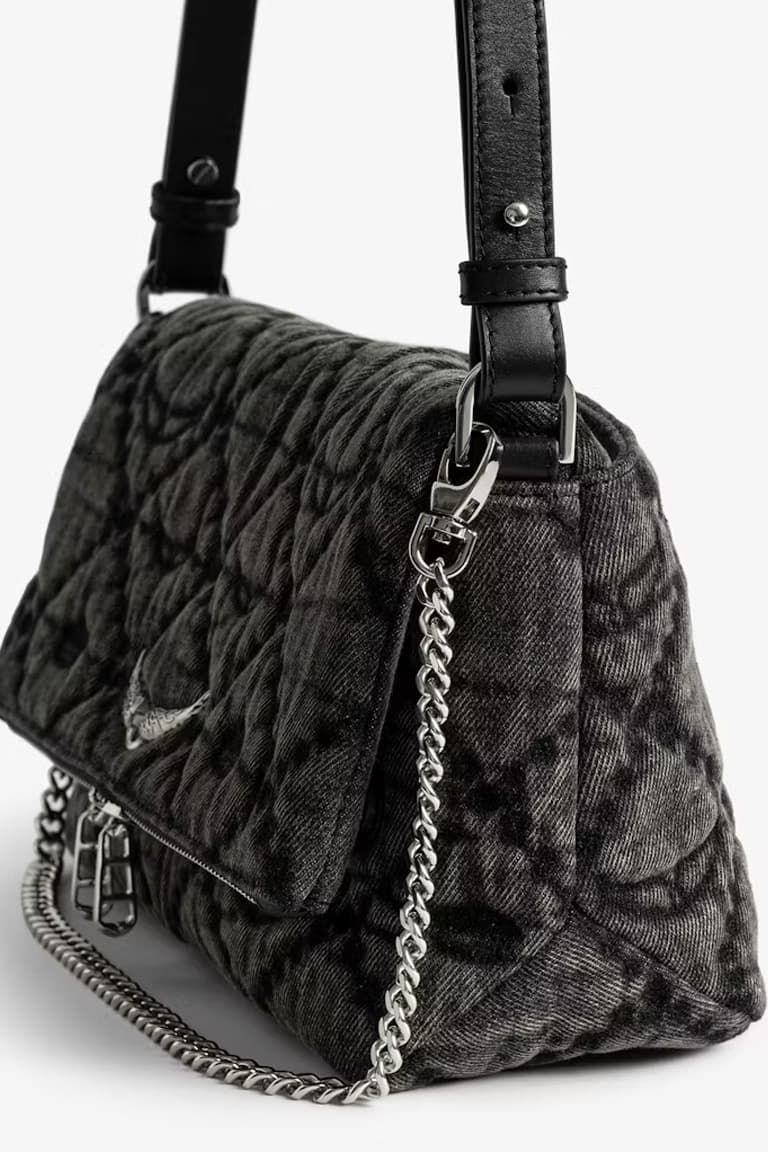 Rocky Monogram Denim Bag