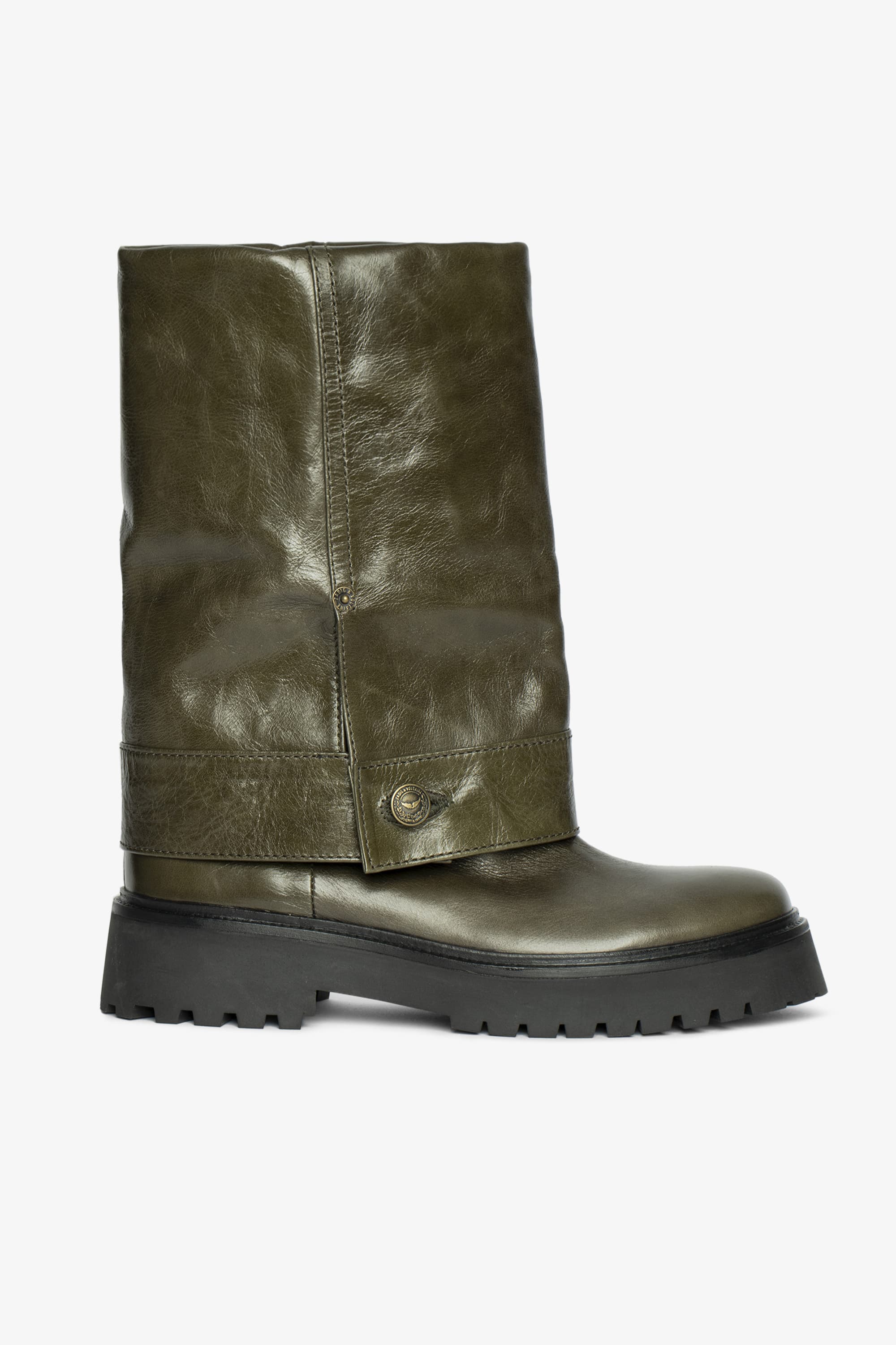 Angie Sleeve Vintage Patent Boots