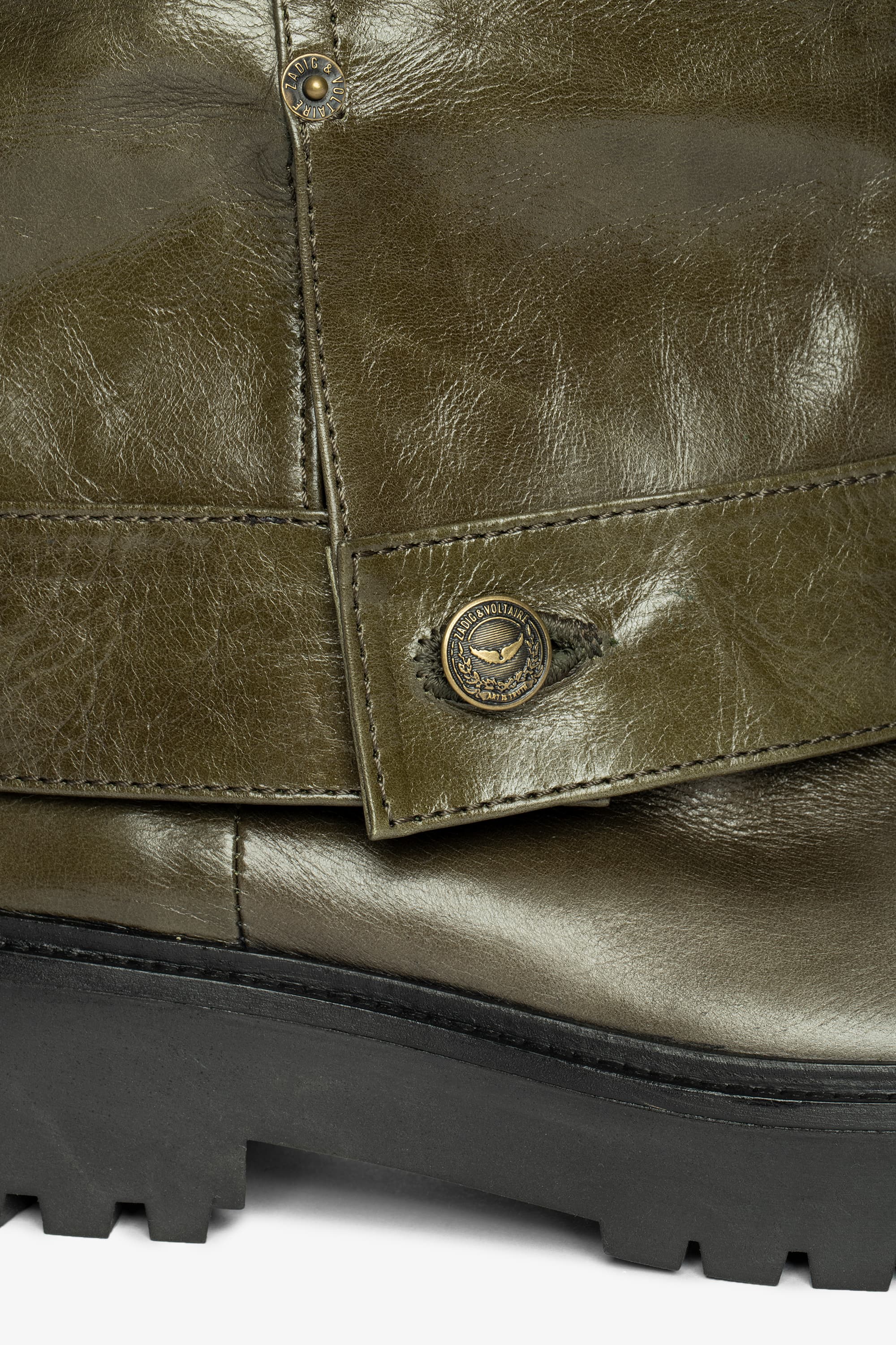 Angie Sleeve Vintage Patent Boots