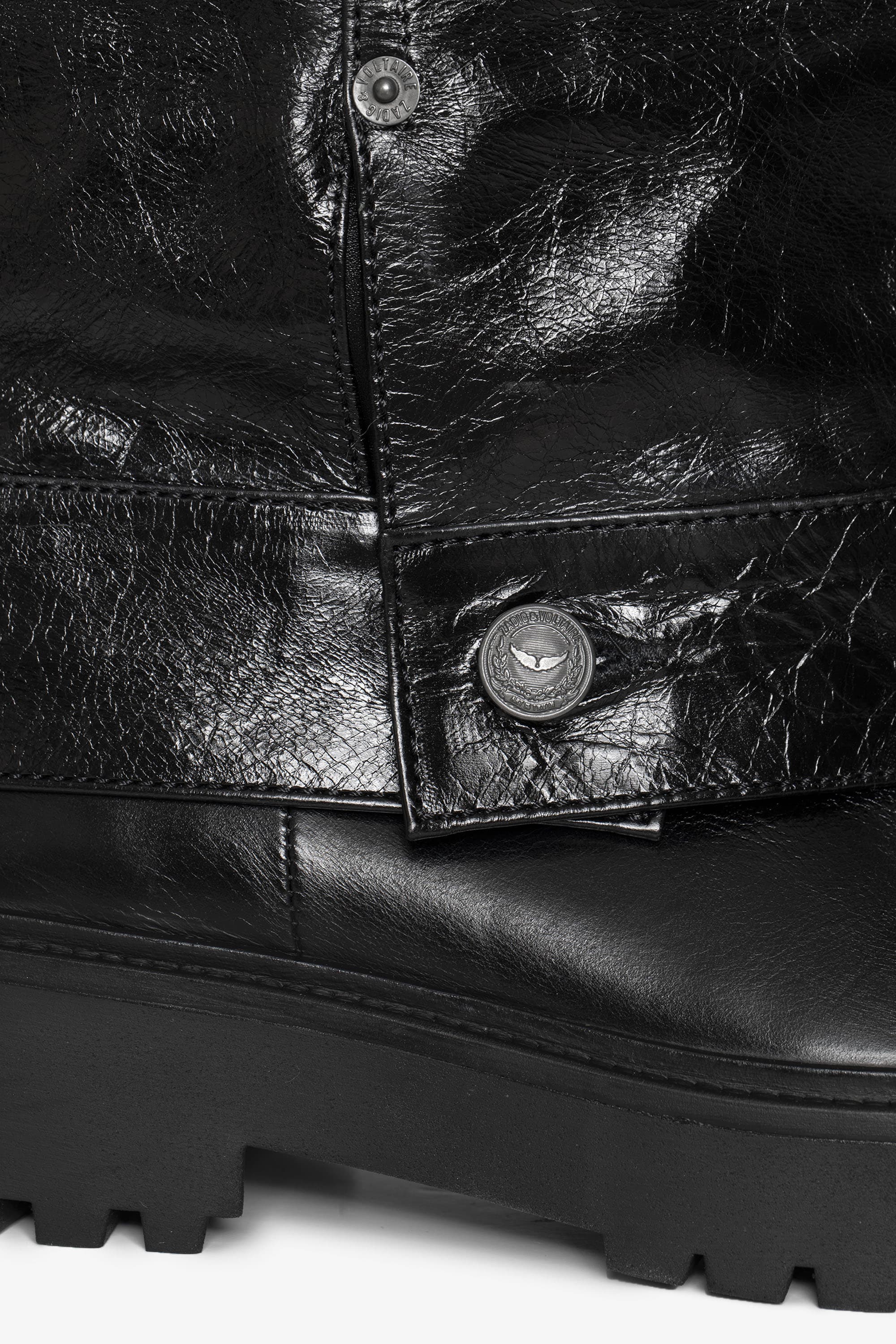 Angie Sleeve Vintage Patent Boots