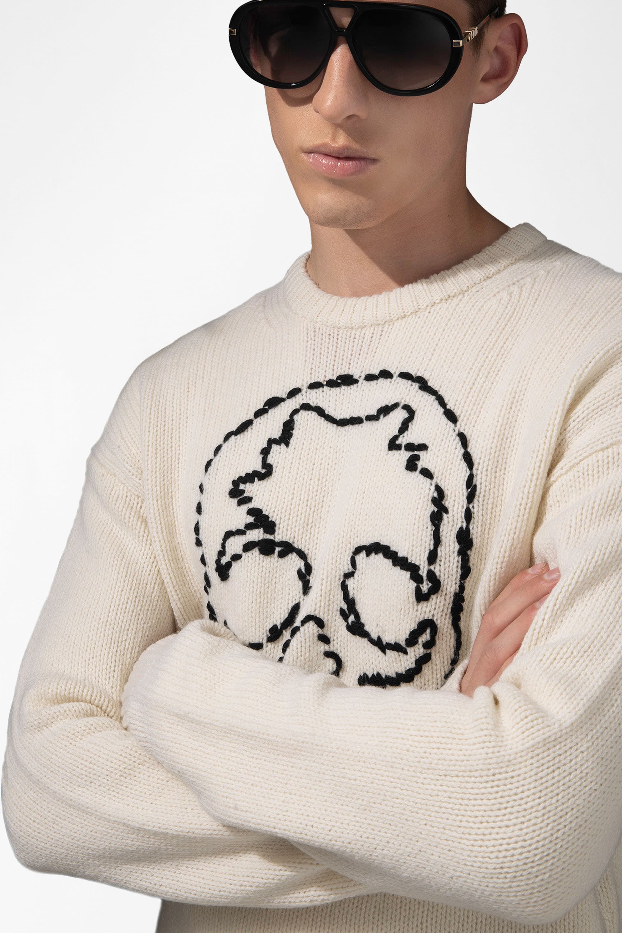 Marko Skull Wool Sweater