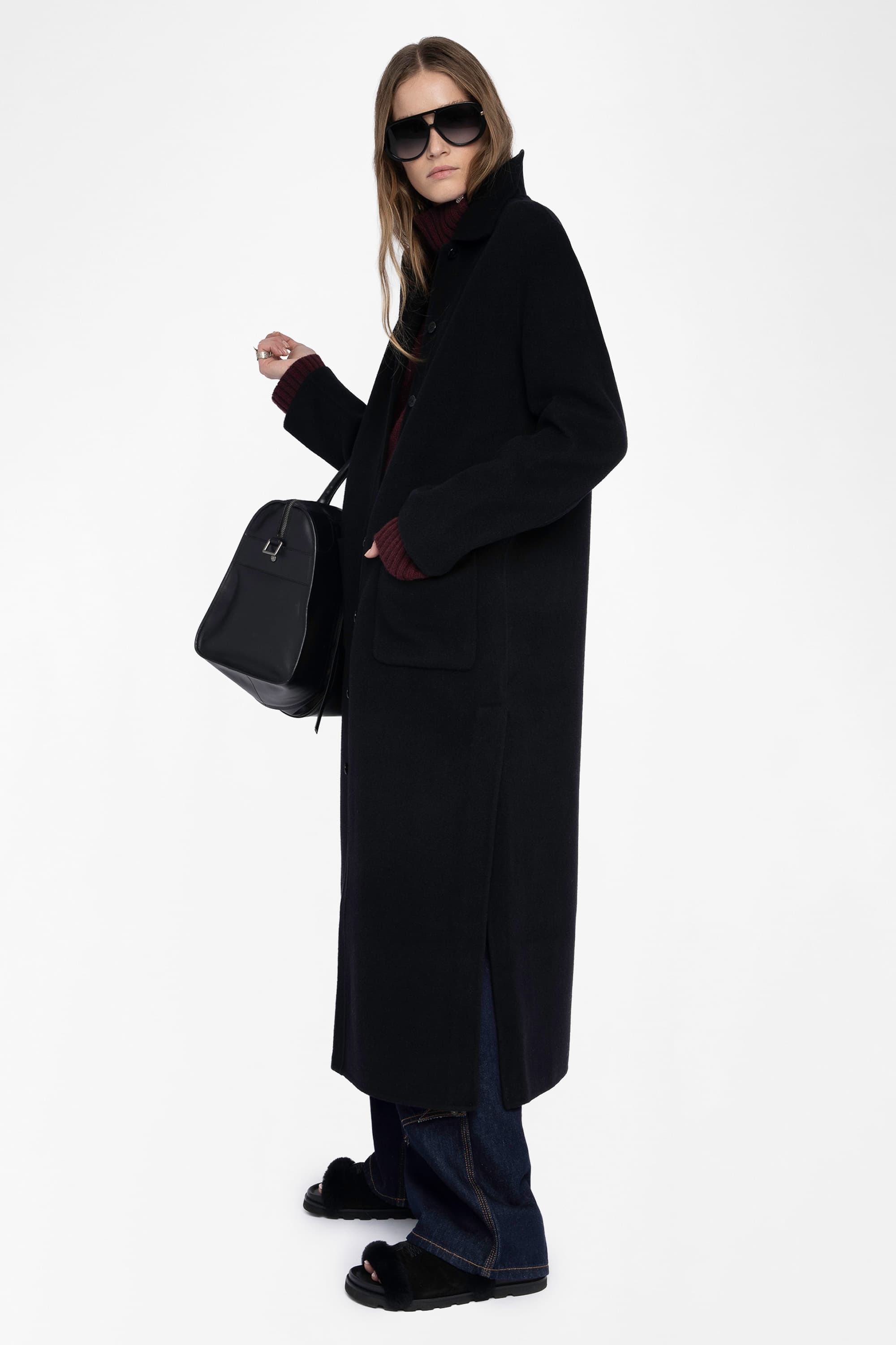 Micro Wool Coat