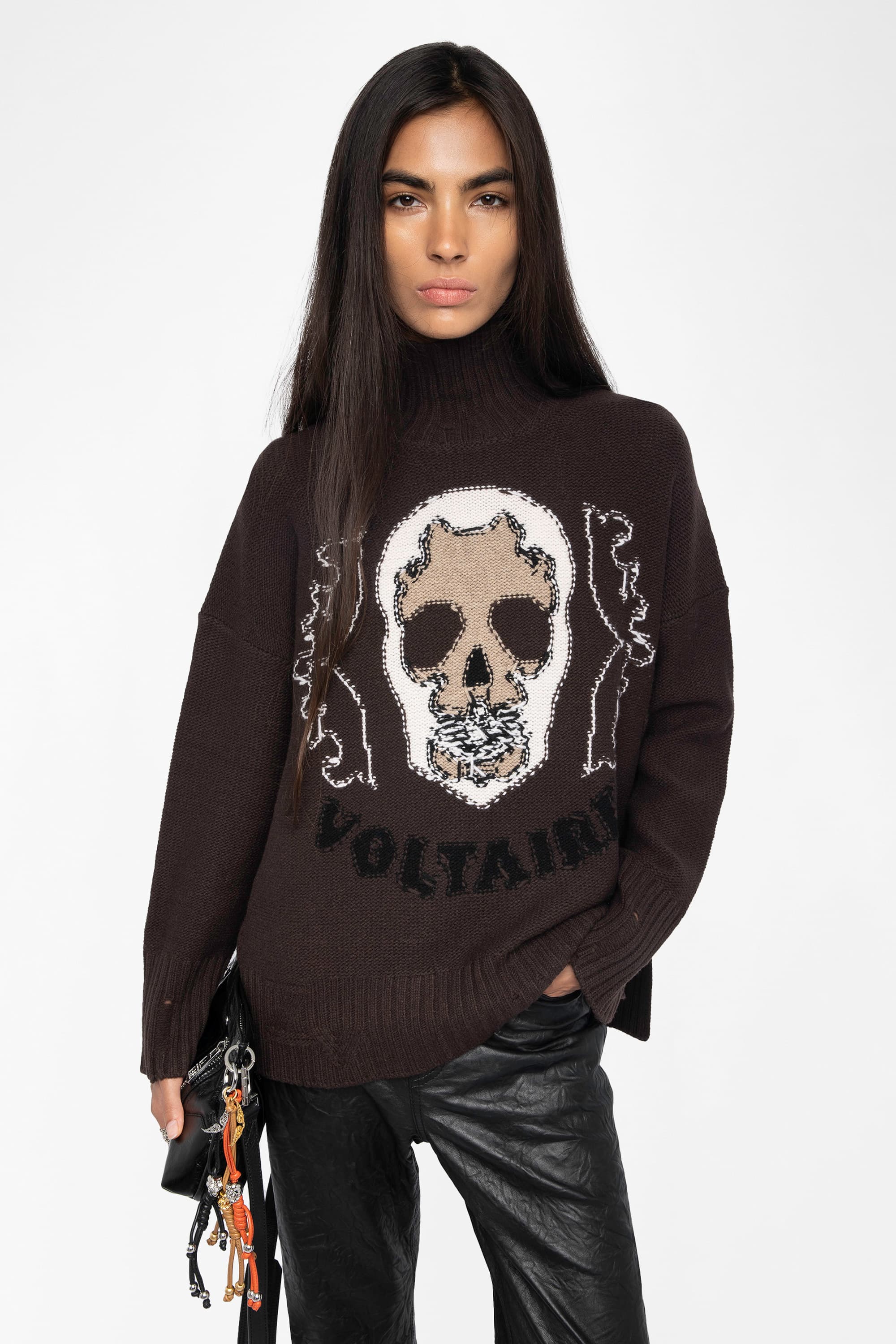 Bleeza Skull Wool Sweater