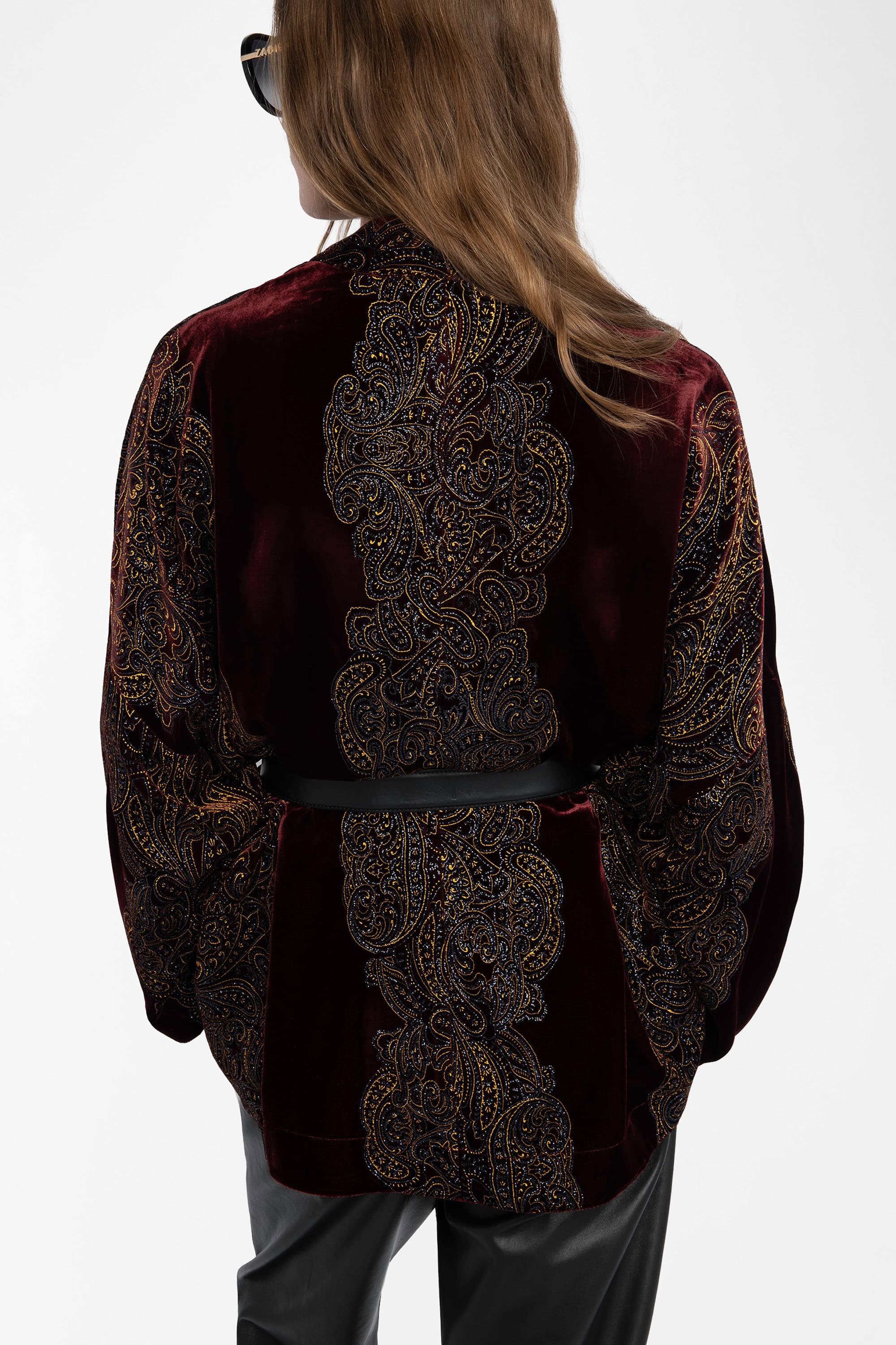 Paisley Velvet Cardigan