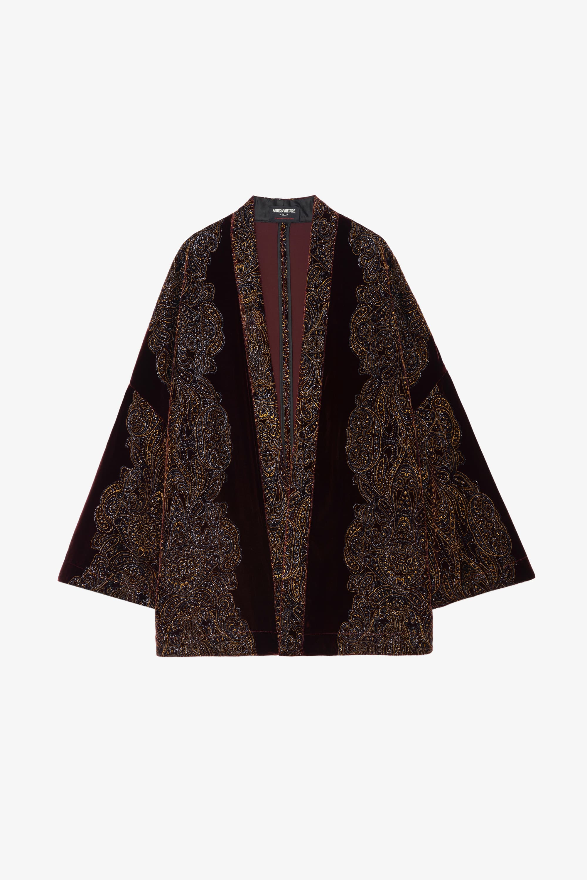 Paisley Velvet Cardigan