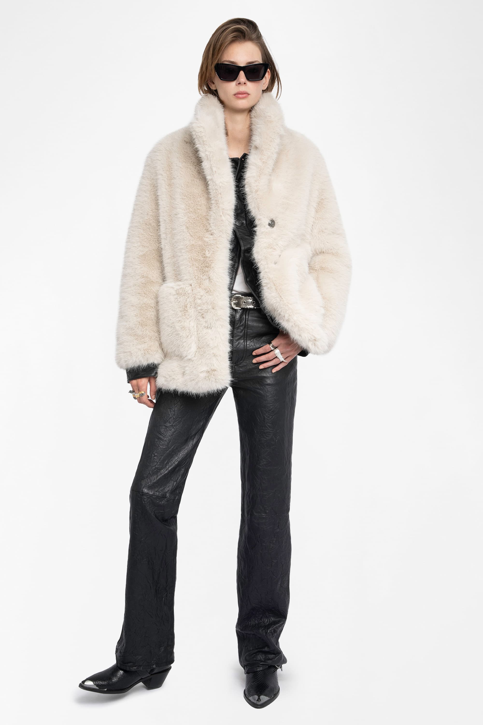 Fleur Faux Fur Coat
