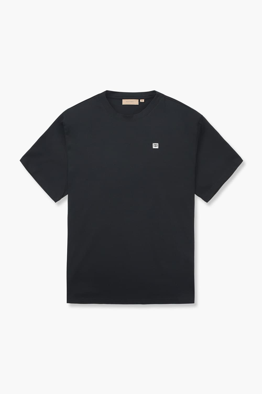 THOMAS 코튼 엠브로이더리 패치 반소매 티셔츠 234 025 07 0006BLK