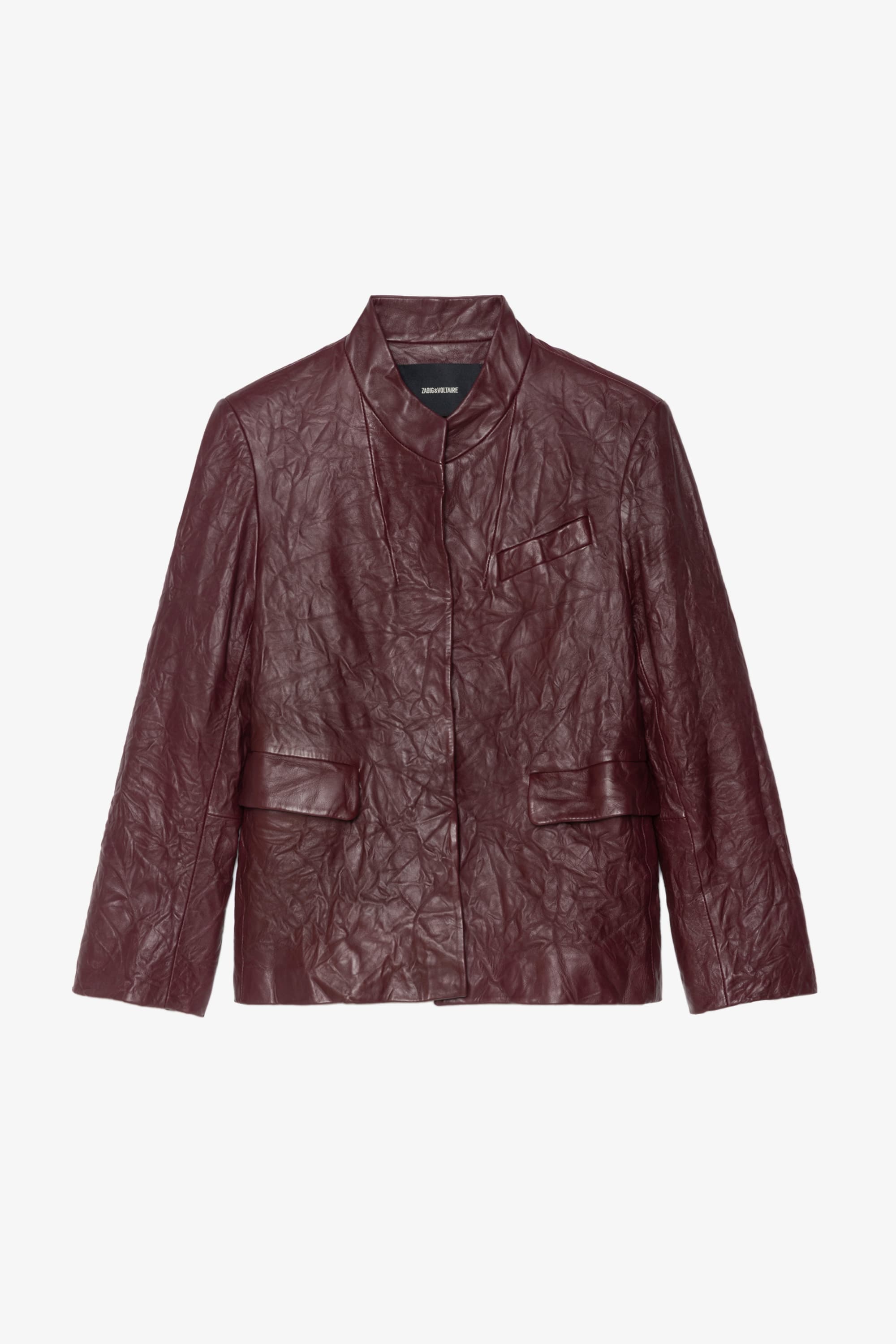 Veryn Crinkled Leather Jacket