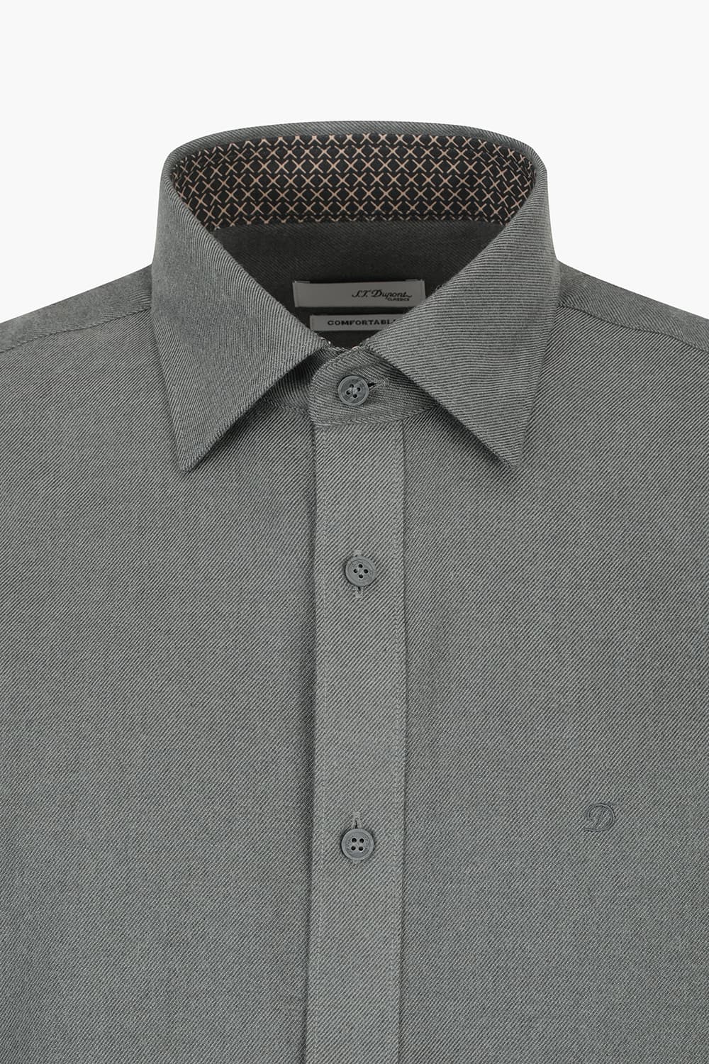 솔리드 기모 배색 781 컴포터블 셔츠 그레이 SE4FM22LS781SGY