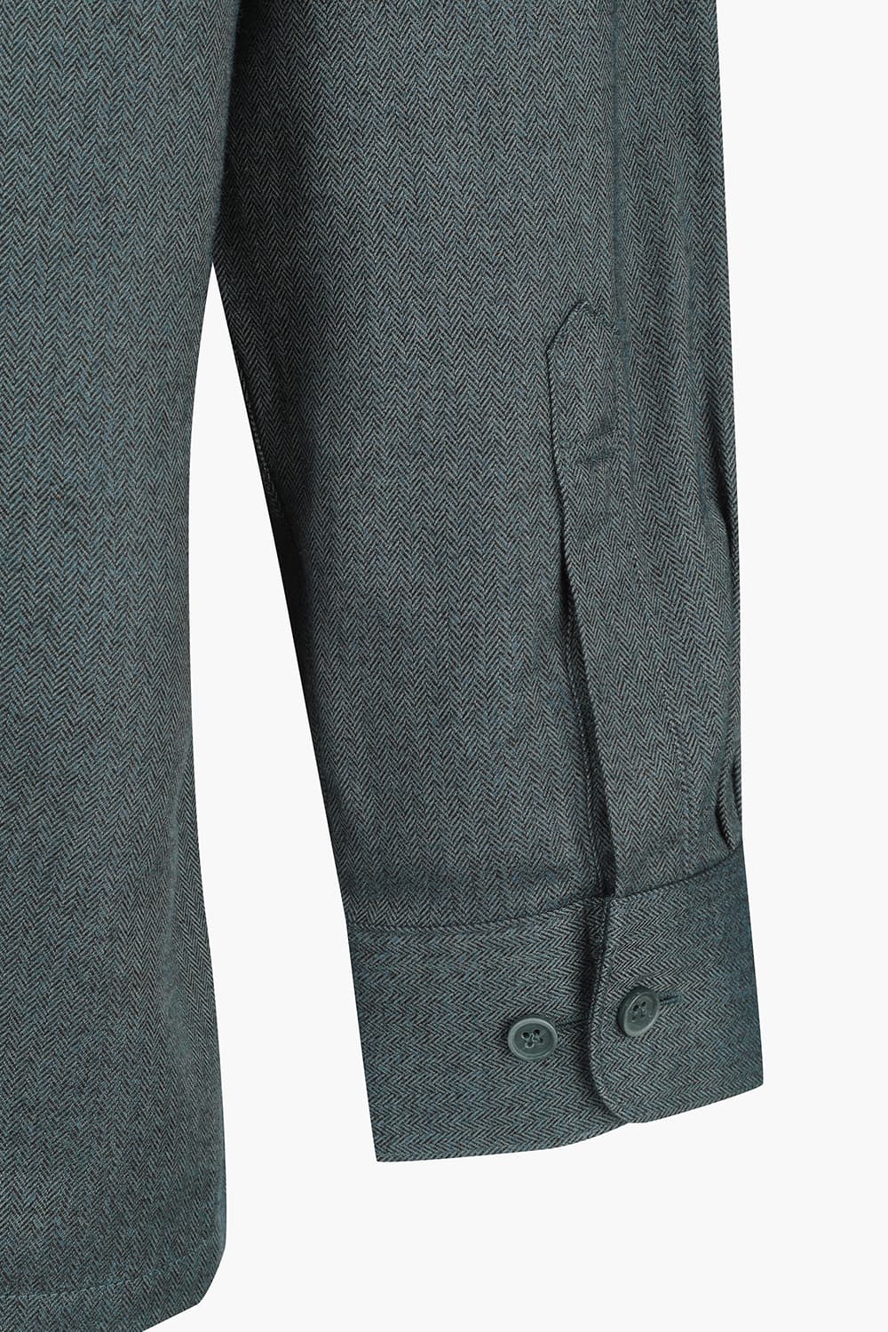 솔리드 기모 배색 732 비즈니스 셔츠 그린 SE4FM12LS733SGE