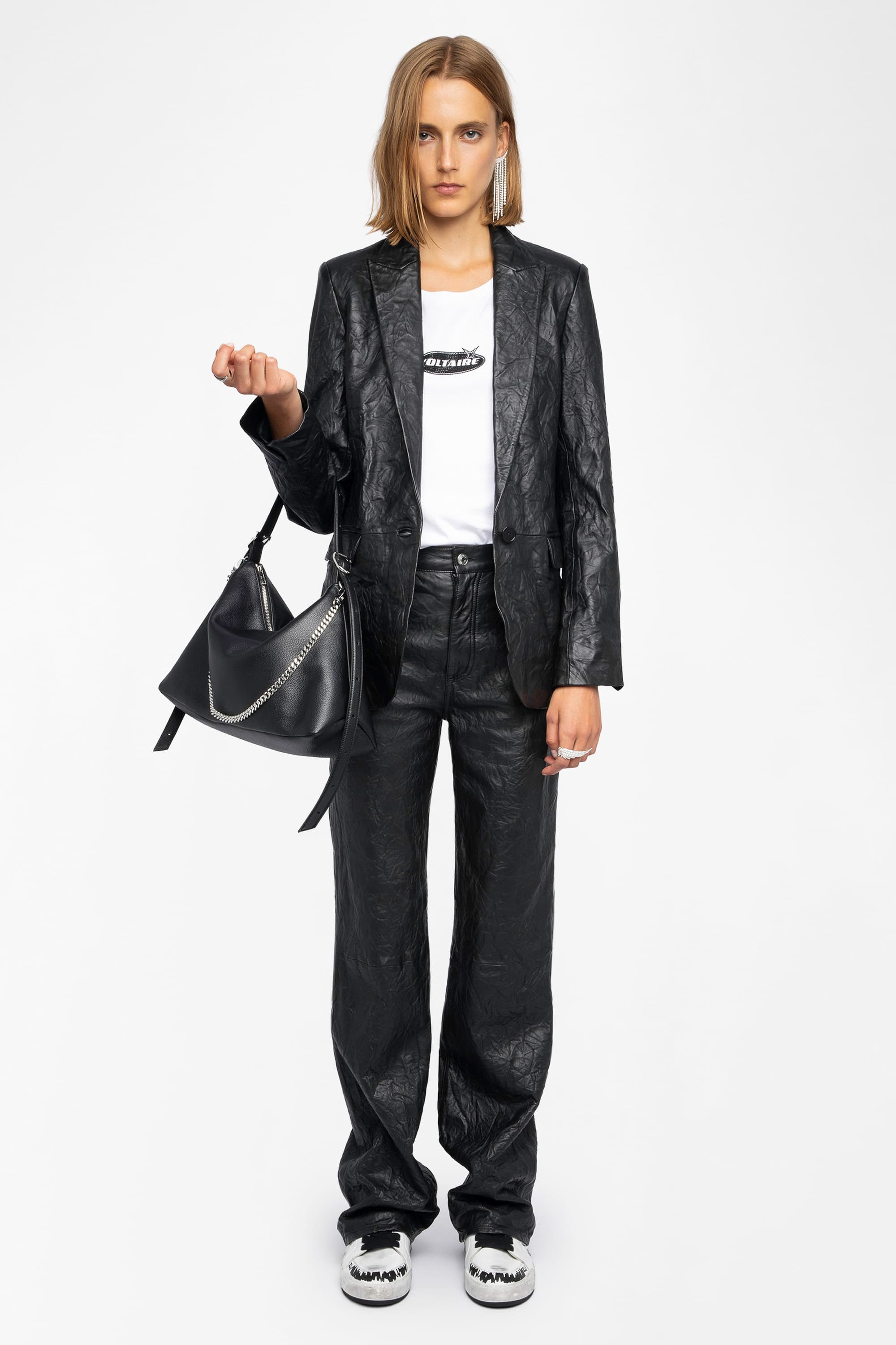 Valse Crinkled Leather Jacket