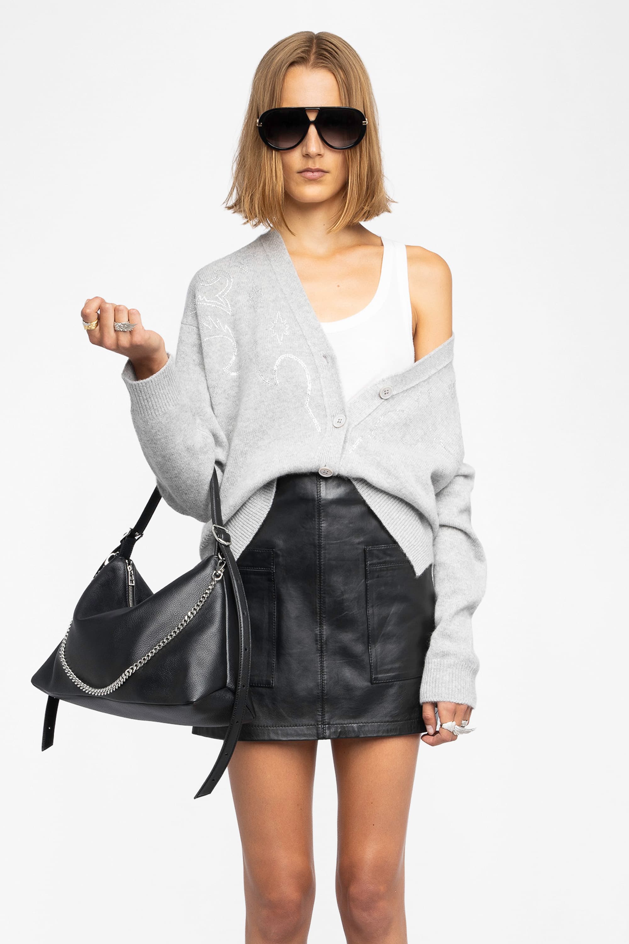 Mirkaz Strass Cashmere Cardigan