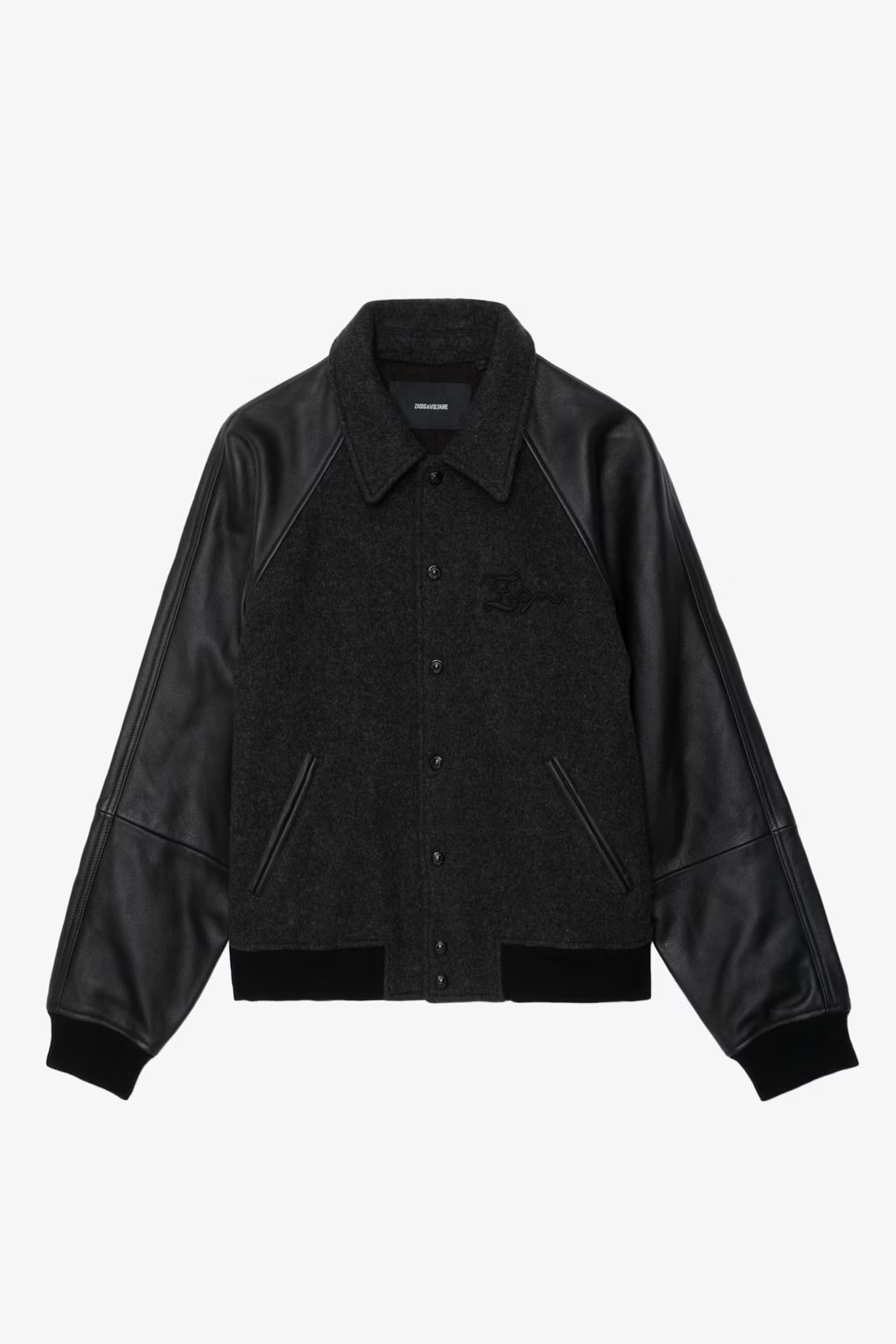 Benjy Leather Wool Jacket