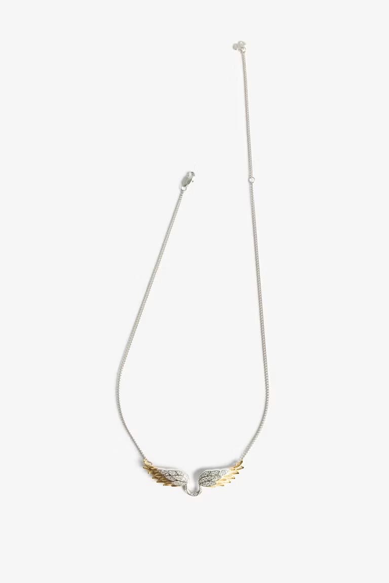 Rock Feather Necklace