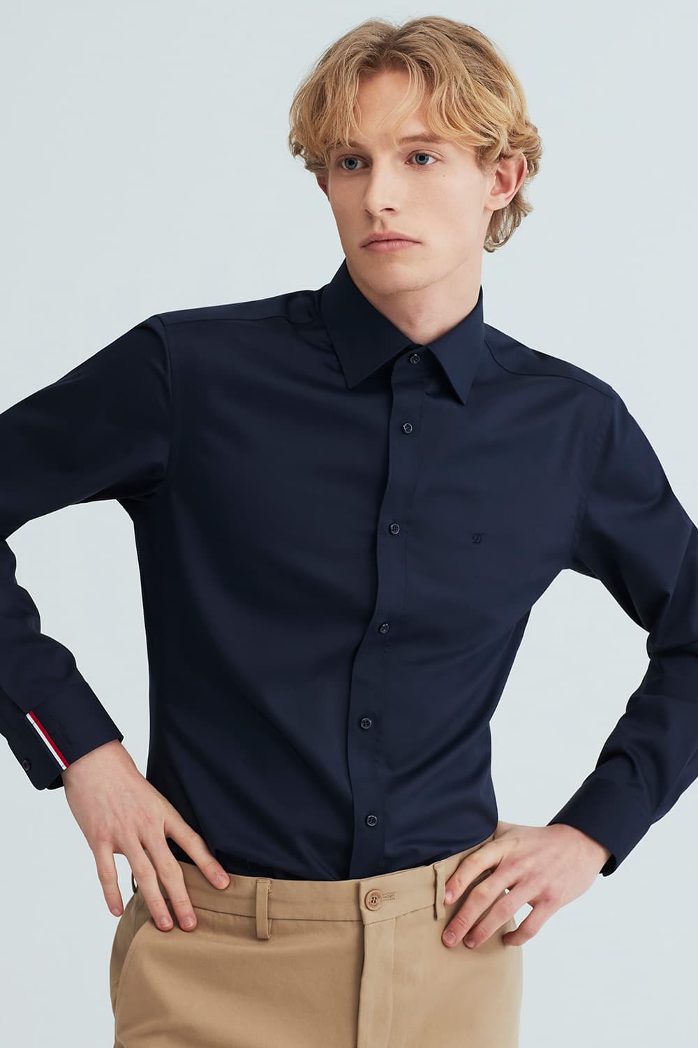 트리콜로르 953 컴포터블 셔츠 네이비 SE6SM22LS953SNY