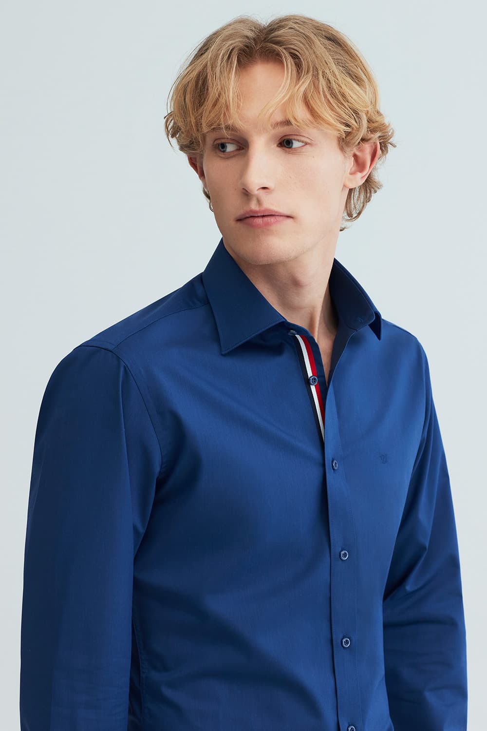 히든 트리콜로르 951 컴포터블 셔츠 블루 SE6SM22LS951SBU