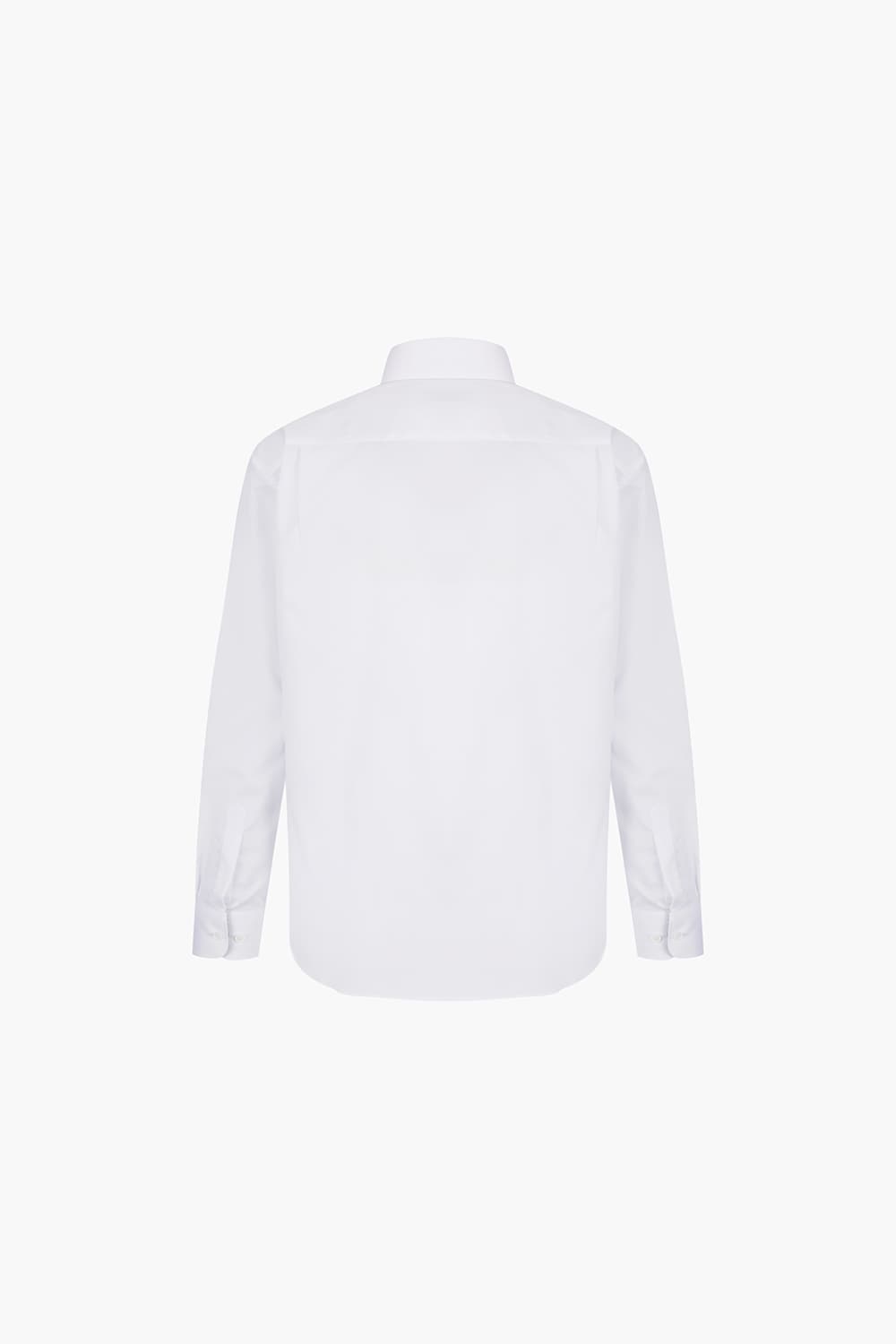 텐셀 도비 배색 164 비즈니스 셔츠 화이트 SE5SM11LS164SWH