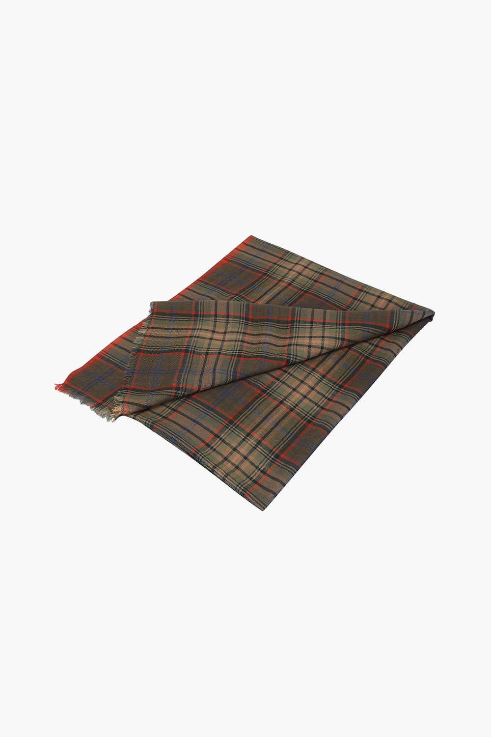 Tartan Check Wool Scarf QE5FMHTSC202Q44