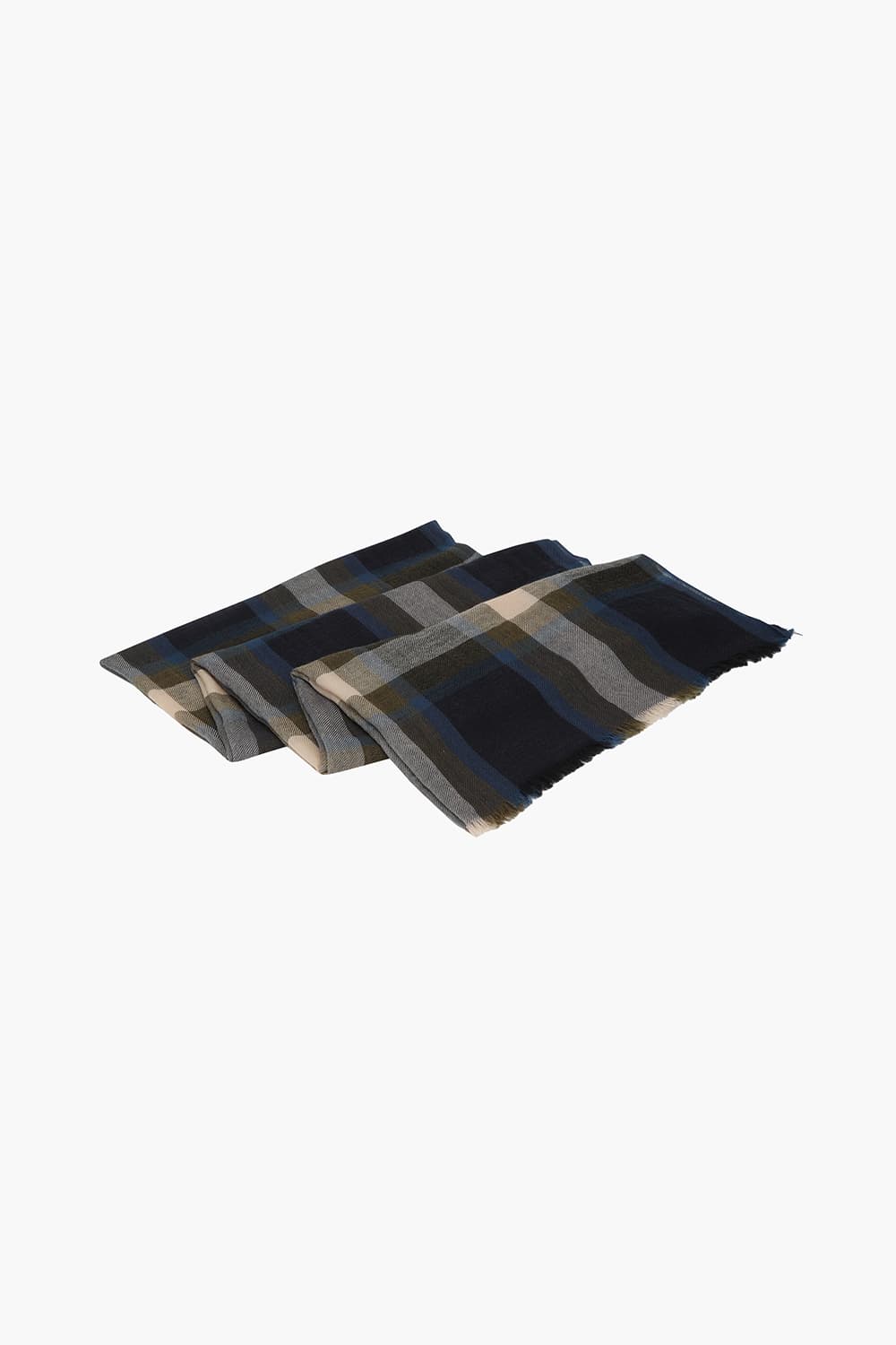 Tartan Check Wool Scarf QE5FMHTSC202Q63
